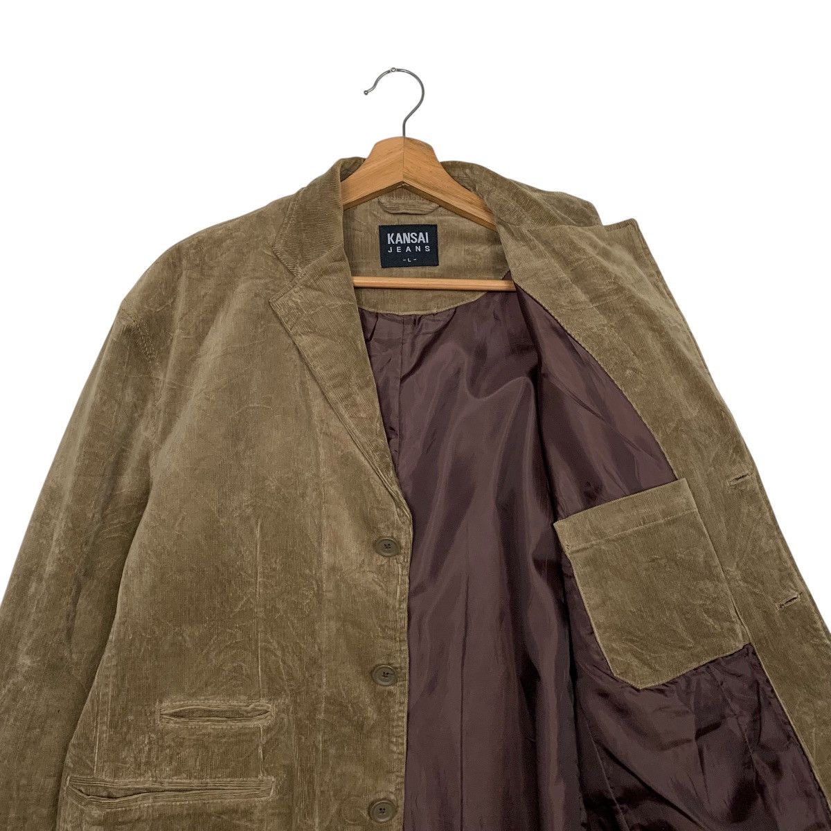Kansai Yamamoto Kansai Jeans Corduroy Casual Jacket Size US L / EU 52-54 / 3 - 10 Thumbnail