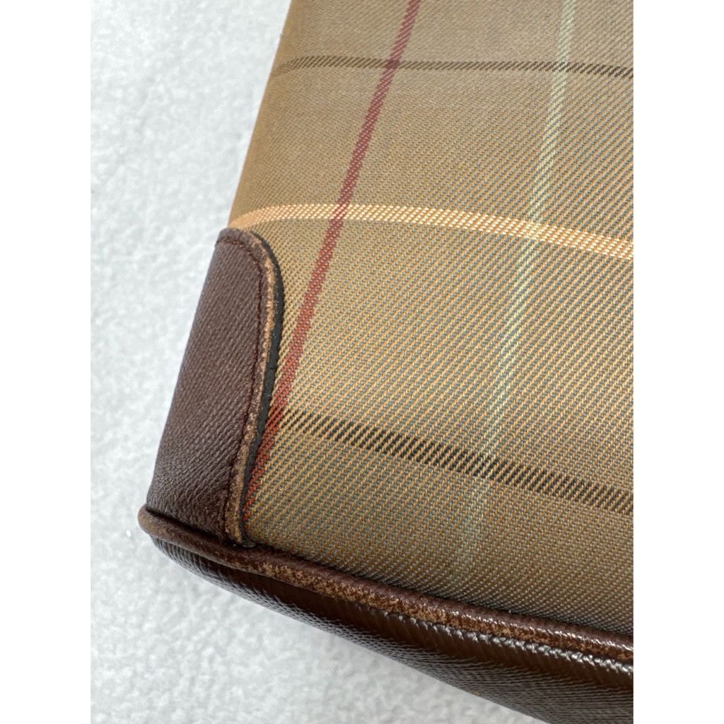 Burberry Vintage Burberrys Clutch Cosmetic Bag Check 9.5”x6”x2” Size ONE SIZE - 10 Thumbnail