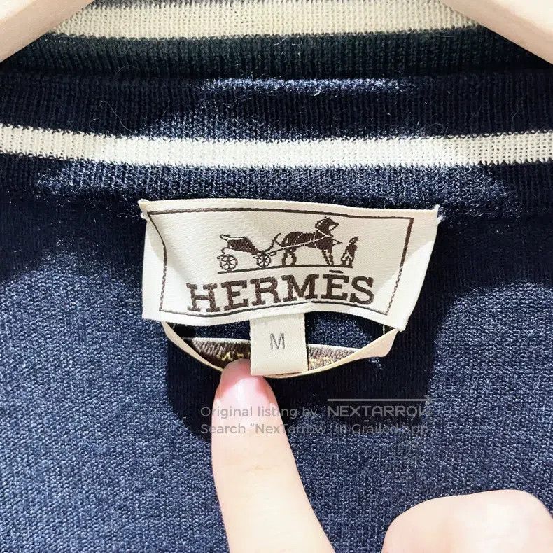 Hermes Hermes Cashmere zip-up knitted jacket Size M / US 6-8 / IT 42-44 - 6 Thumbnail