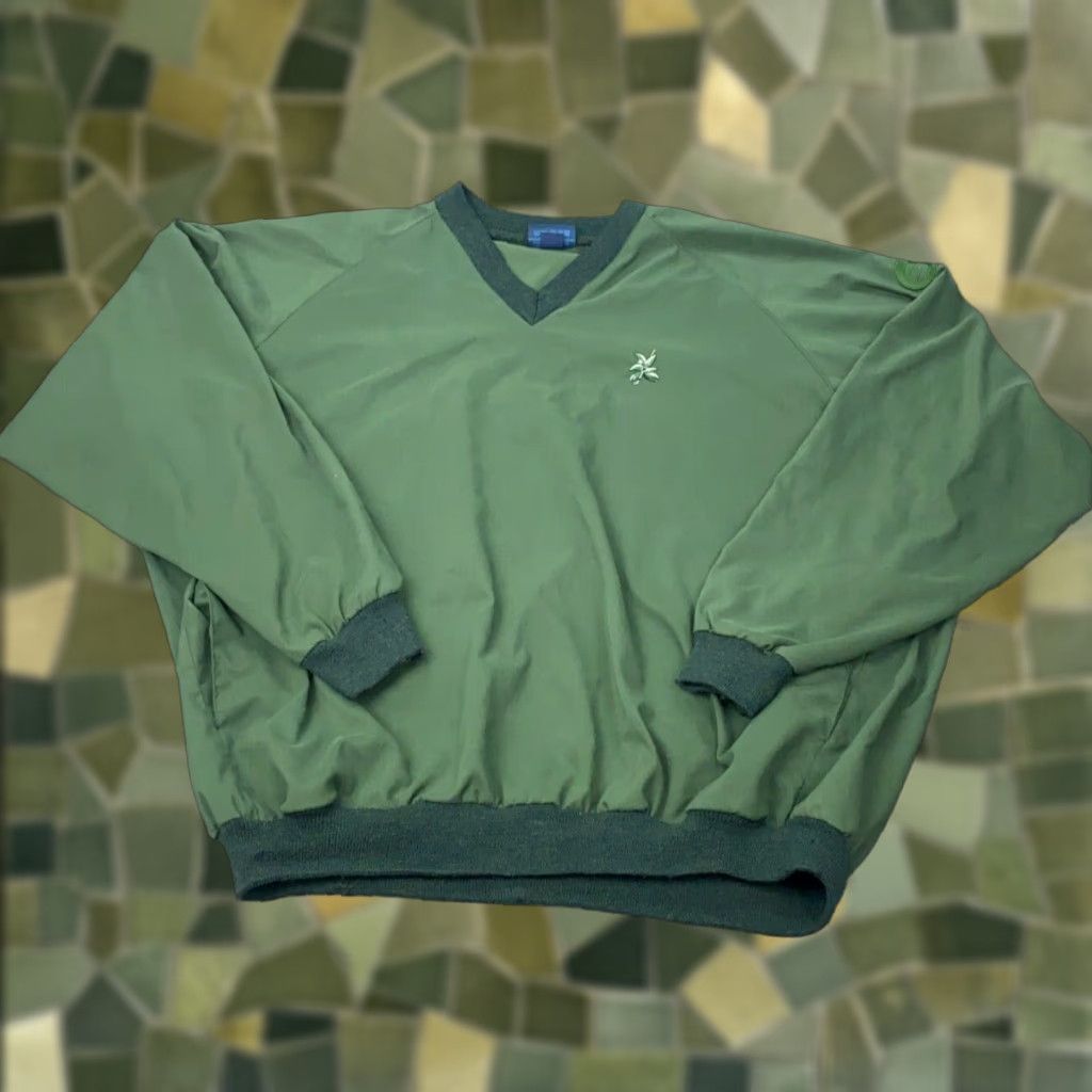 Vintage Sunderland of Scotland Mens Golf Pullover XXL Green Windbreaker Embroidered Shirt Size US XXL / EU 58 / 5 - 1 Thumbnail