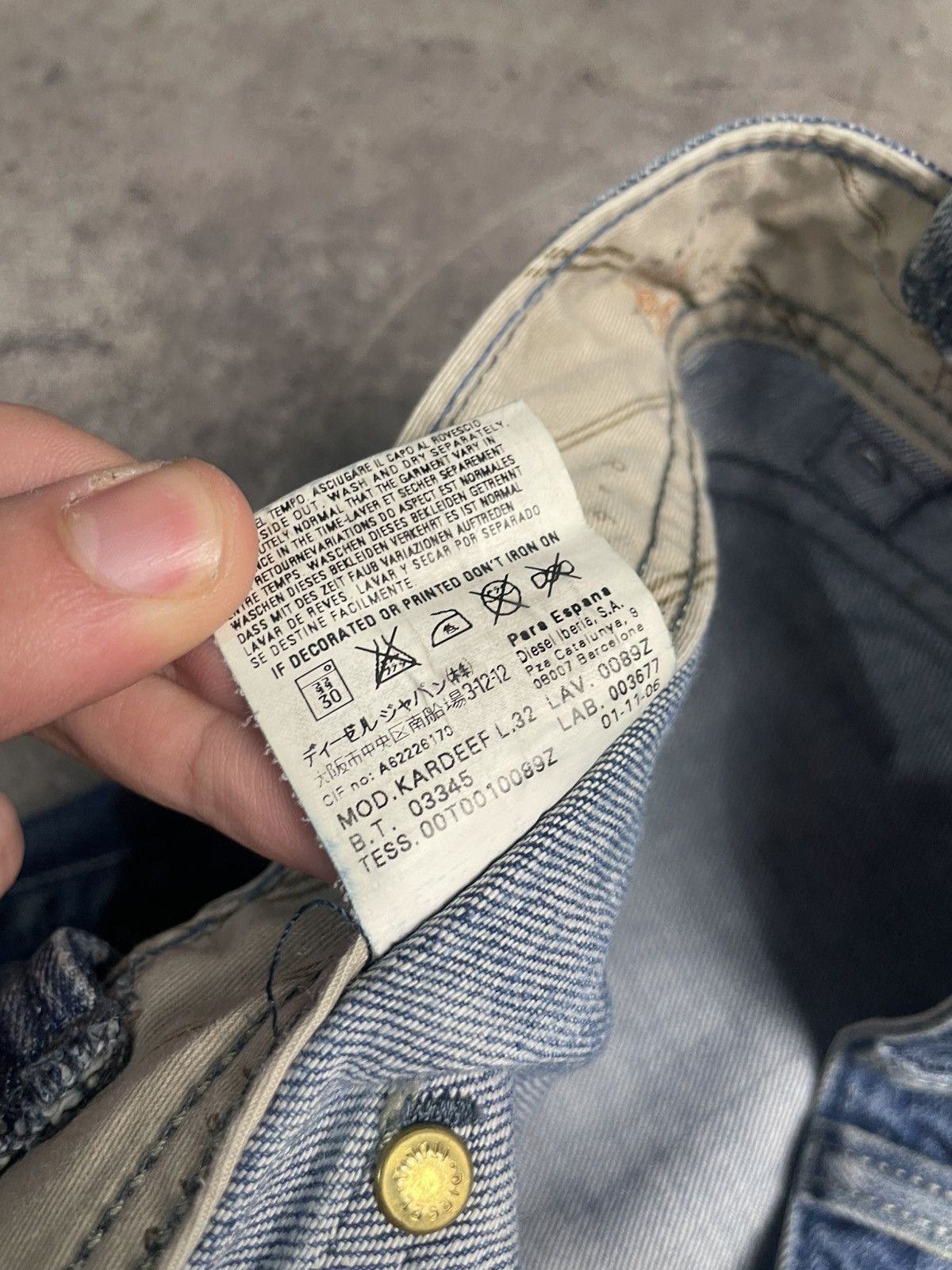 Diesel Vintage Y2K Diesel jeans baggy denim pants w33 l32 Size US 32 / EU 48 - 19 Thumbnail