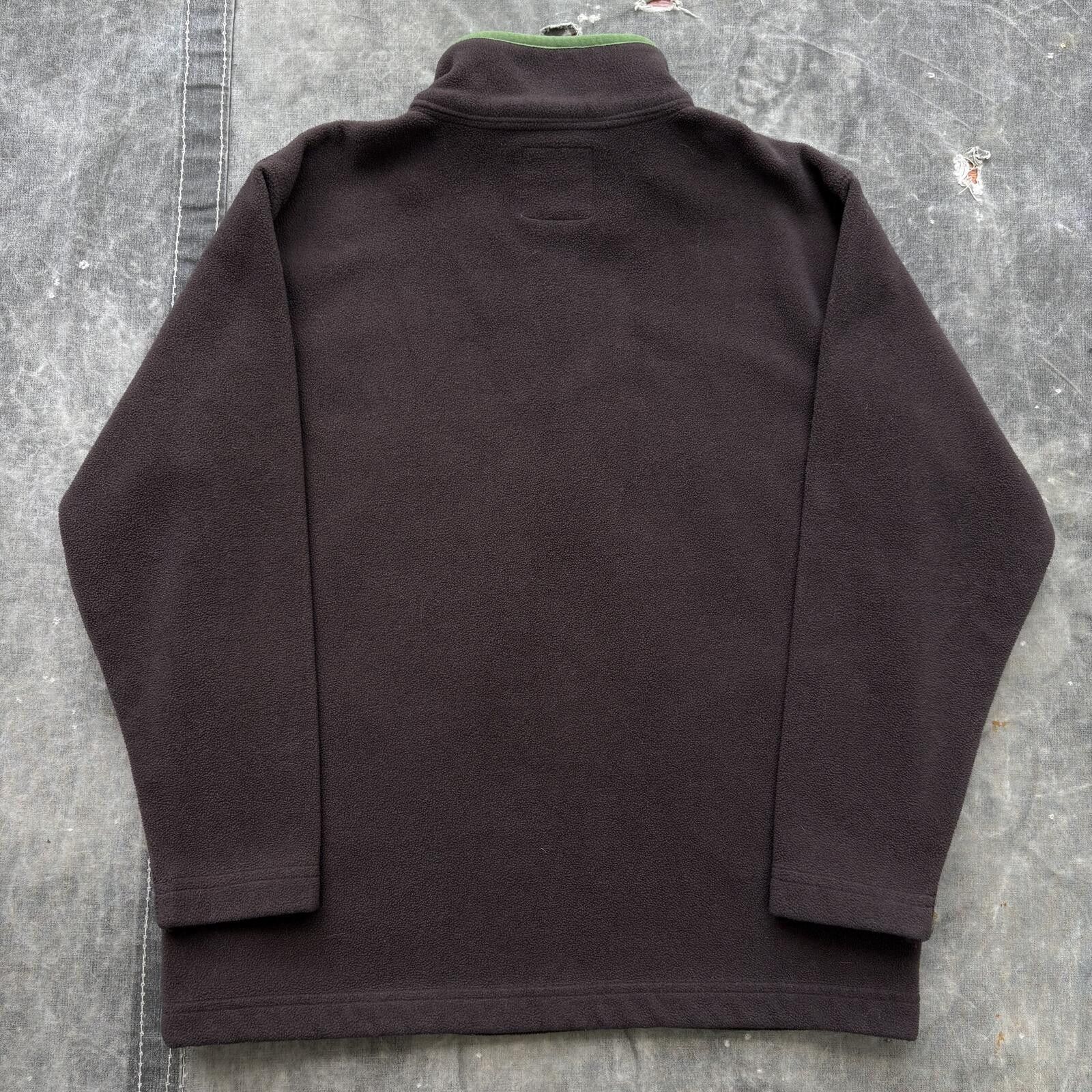 Old Navy Vintage Y2K Chocolate Brown Old Navy Fleece 1/4 Zip Pullover Size M / US 6-8 / IT 42-44 - 5 Thumbnail