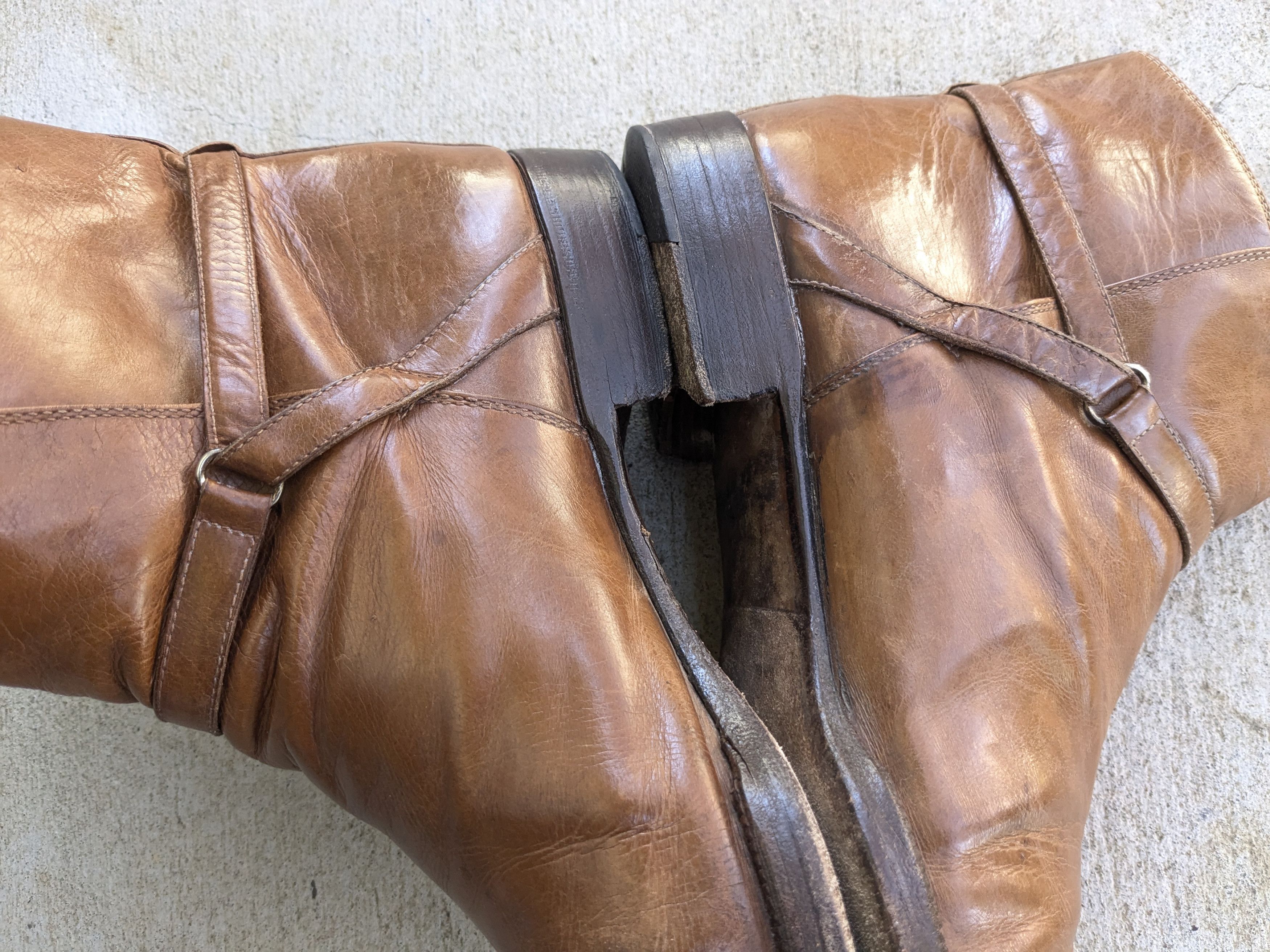 Gucci Gucci Jodhpur Boots Brown 8.5 Leather GG Chelsea Side Zip Size US 8.5 / EU 41-42 - 10 Thumbnail