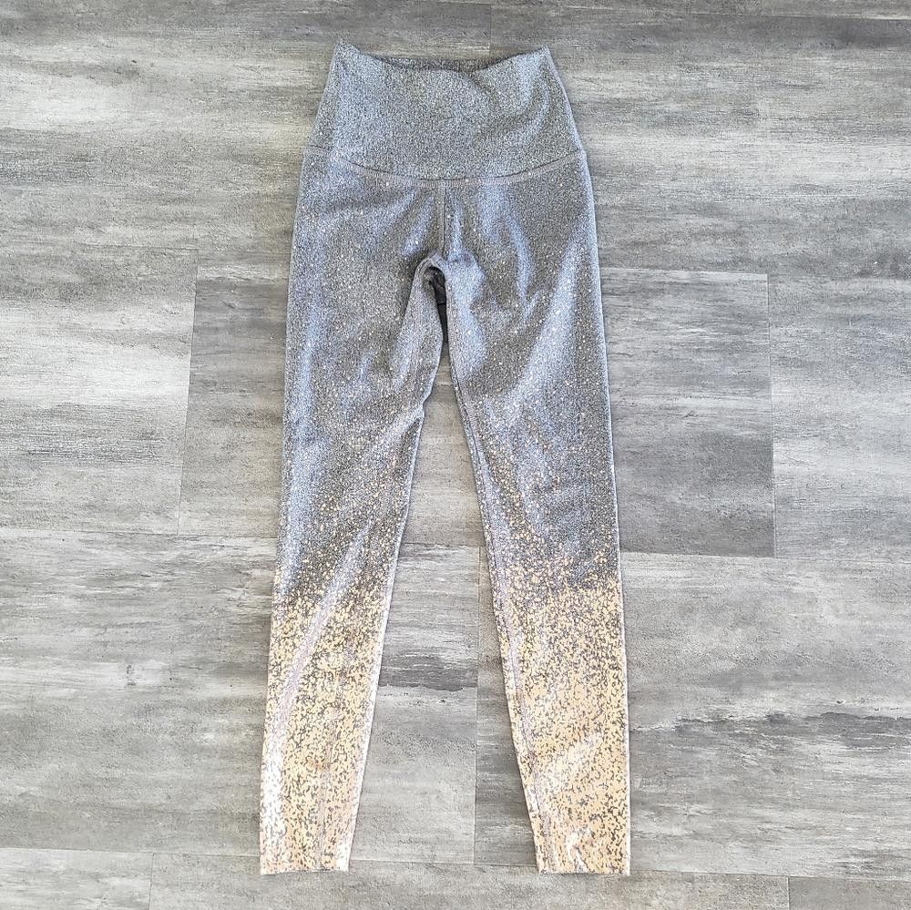 Designer Grey Alloy Ombre BY High Waisted Legging Size 26" / US 2 / IT 38 - 1 Thumbnail