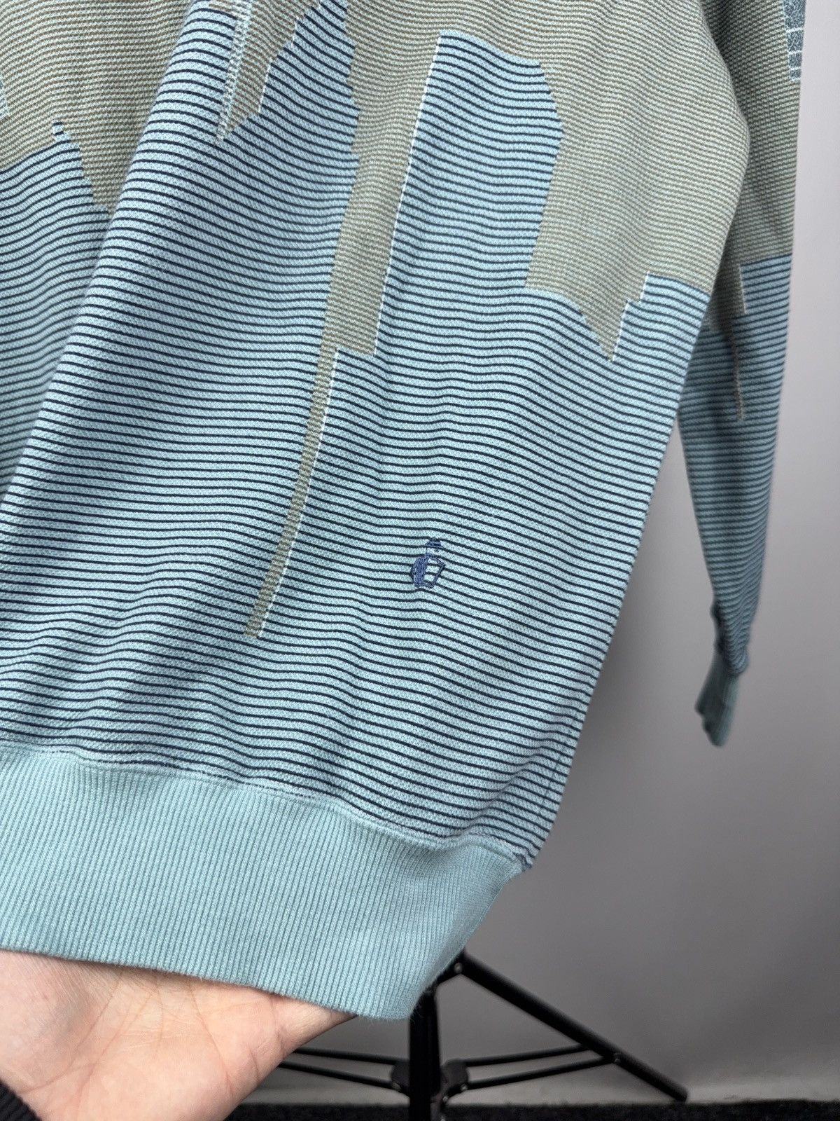 Jockey Vintage 00s Jockey Skyline Knit Sweater Blue City Pattern Size US M / EU 48-50 / 2 - 6 Thumbnail