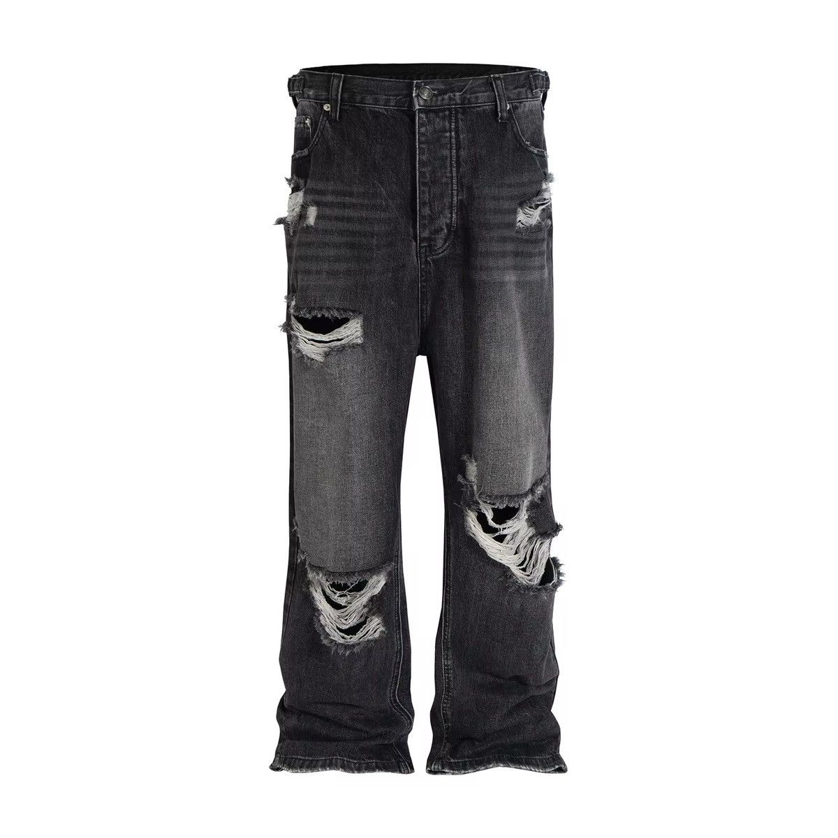 Japanese Brand × Jean Distressed Ripped Baggy Denim Size US 32 / EU 48 - 2 Thumbnail