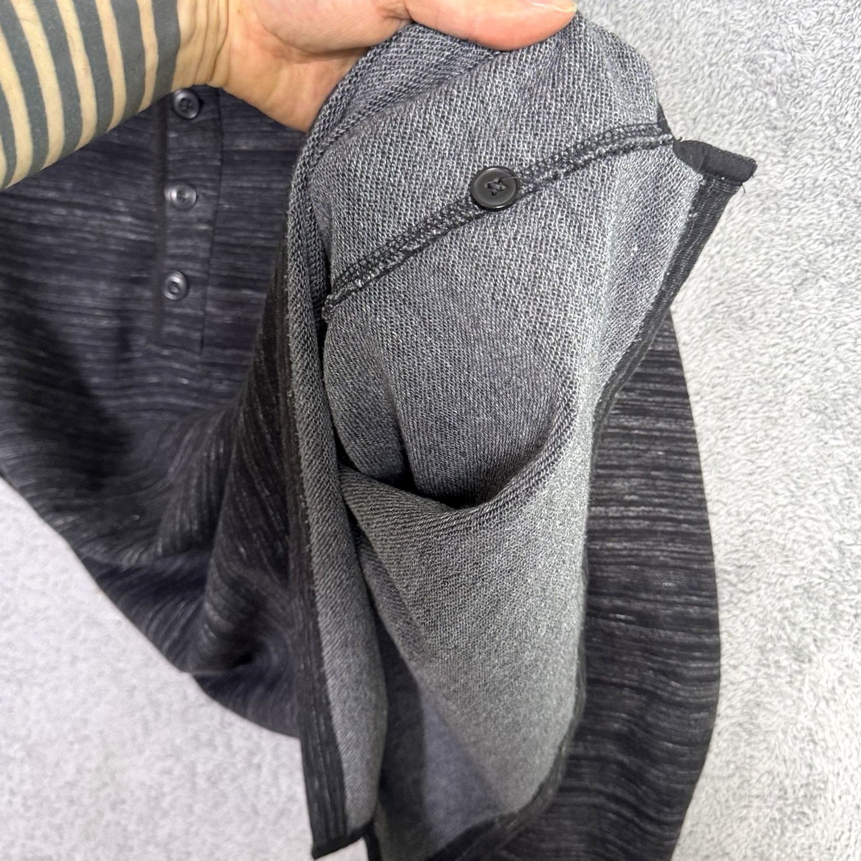Relwen Relwen Sweater Mens M Rib Mock Henley Terry Knit Pullover Jumper Huckberry Shirt? Size US M / EU 48-50 / 2 - 7 Thumbnail