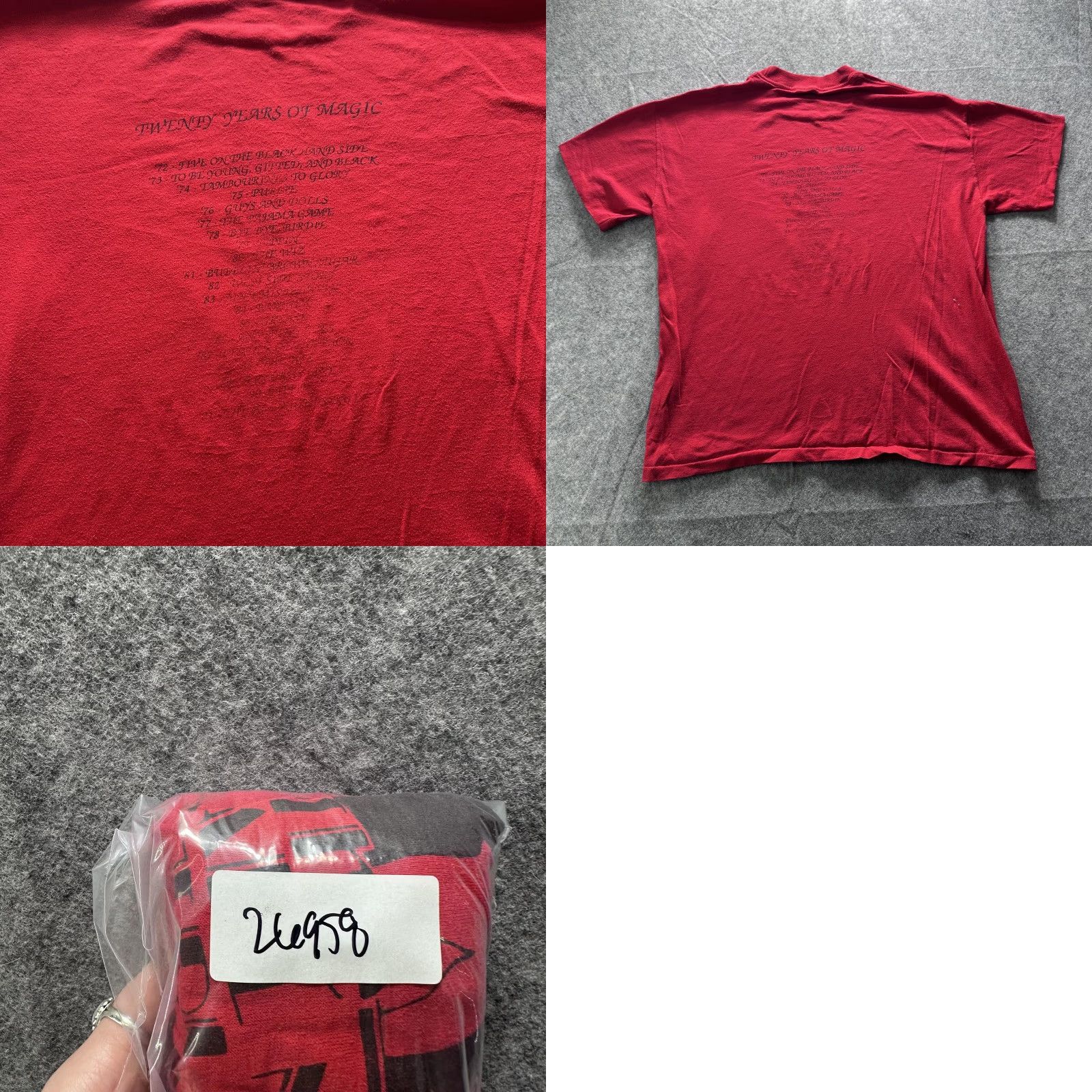 Vintage VINTAGE Schenley '91 All Night Strut Shirt Mens Large Red Graphic 90s 1991 SS Size US L / EU 52-54 / 3 - 8 Thumbnail
