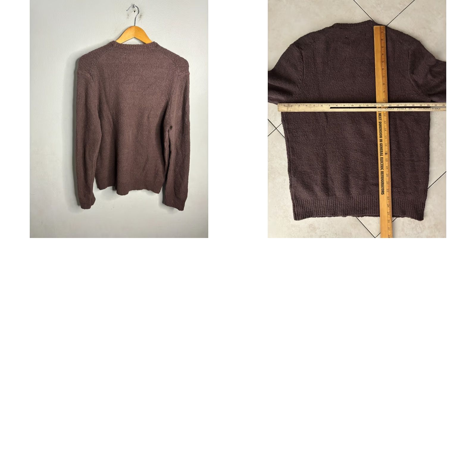 Deus Ex Machina Deus Ex Machina Mens Size M Crew Neck Sweater Brown 935 Casual Pullover Logo Fleece Cotton Size US M / EU 48-50 / 2 - 8 Thumbnail