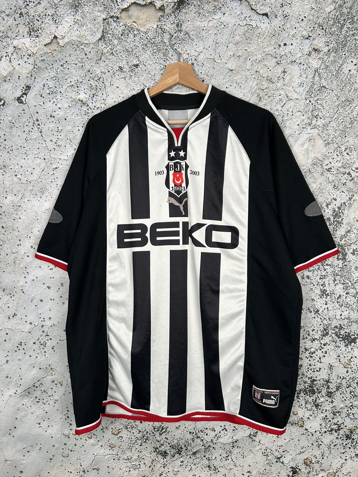 Puma Vintage Puma Besiktas 90s #26 Mansiz Soccer Jersey Football Size US XL / EU 56 / 4 - 2 Thumbnail