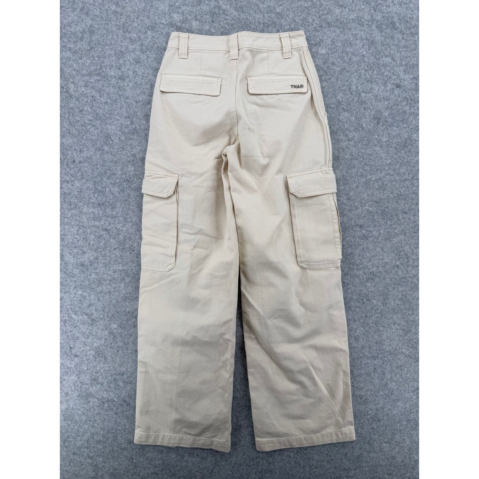 TNA TNA Aritzia Corbett Mid-Rise Cargo Pants Beige/Cream Size 00 Size 24" / US 00 / IT 34 - 8 Thumbnail