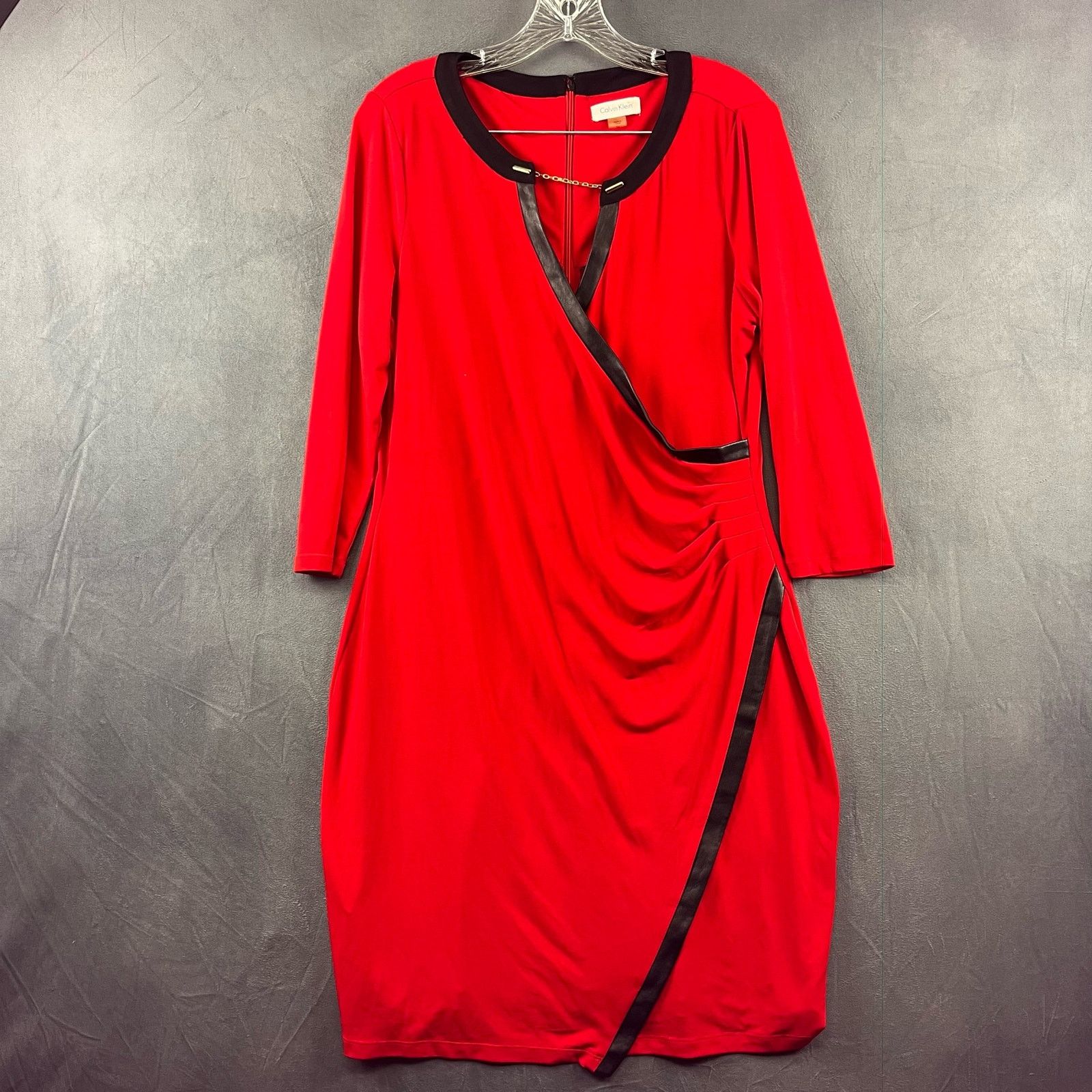 Calvin Klein VTG Calvin Klein Plus Sz 14 Dress Layer Cocktail Chain ...