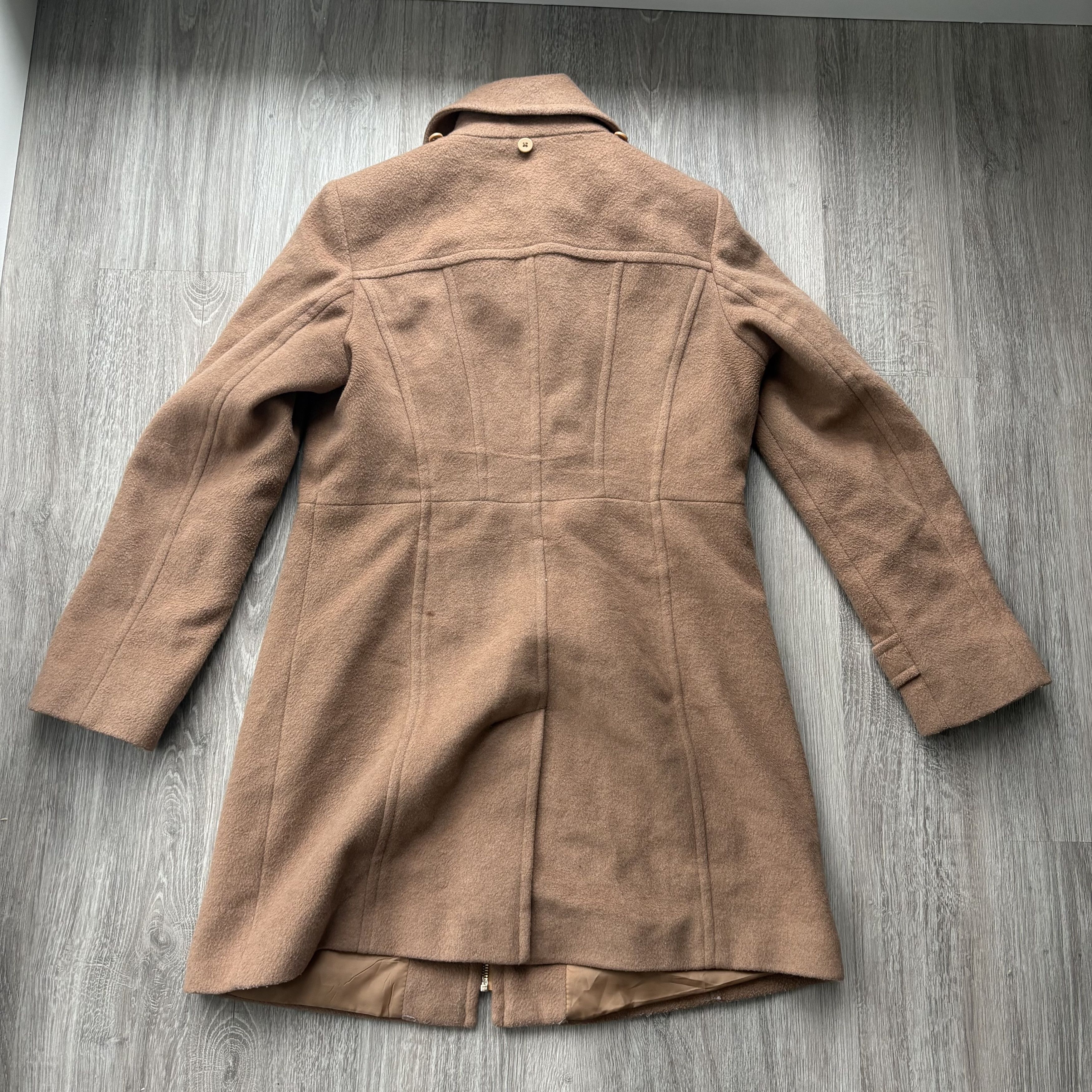 Michael Kors Michael Kors Wool Blend Zip Up Coat Camel Small Size S / US 4 / IT 40 - 9 Thumbnail