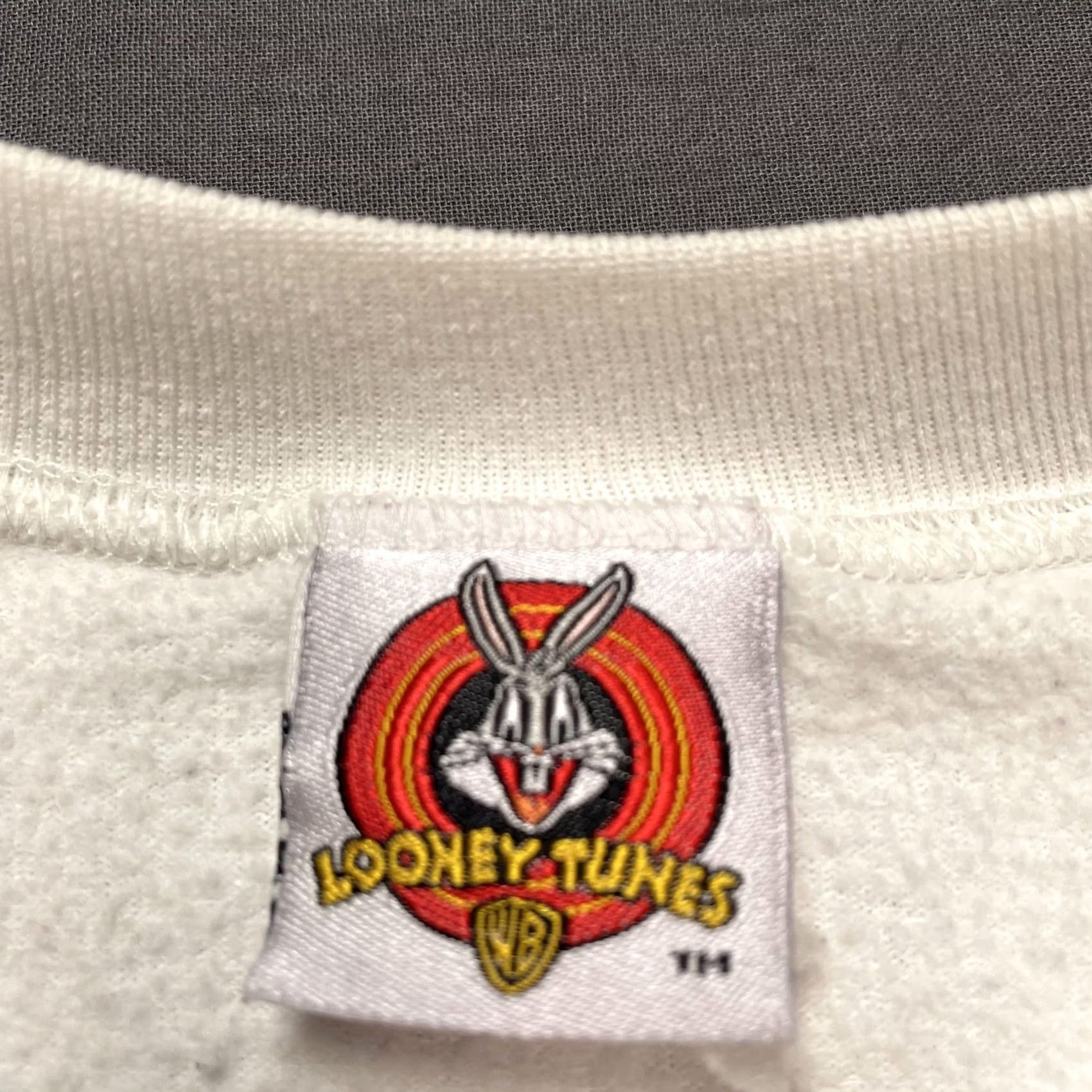 Vintage Vintage Looney Tunes Sweatshirt Mens 2XL White Tweety Yeah Sure Whatever 90s Size US XXL / EU 58 / 5 - 2 Thumbnail