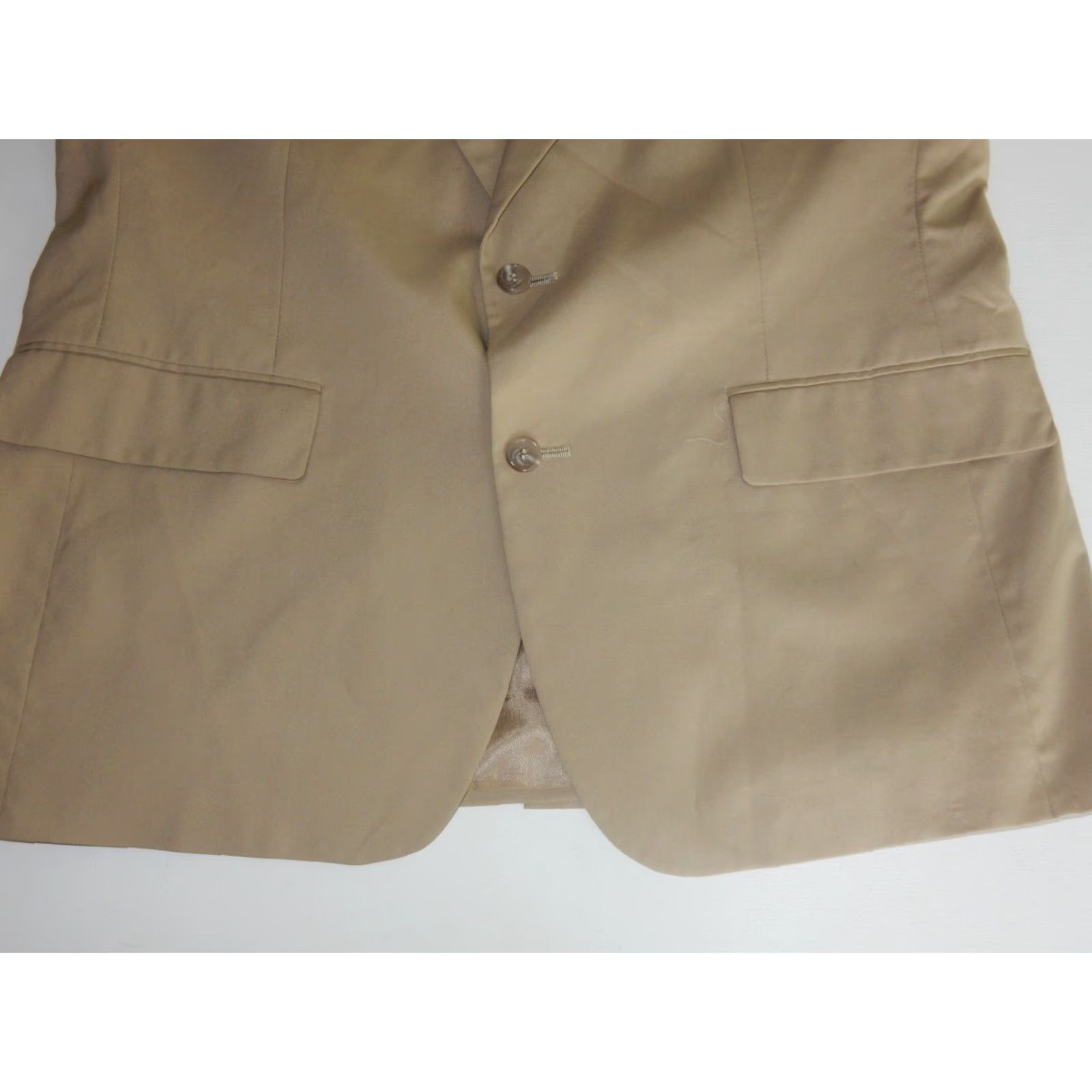 Brooks Brothers VINTAGE Brooks Brothers Blazer Jacket Men's Size 42S Beige Wool Size 42R - 3 Thumbnail