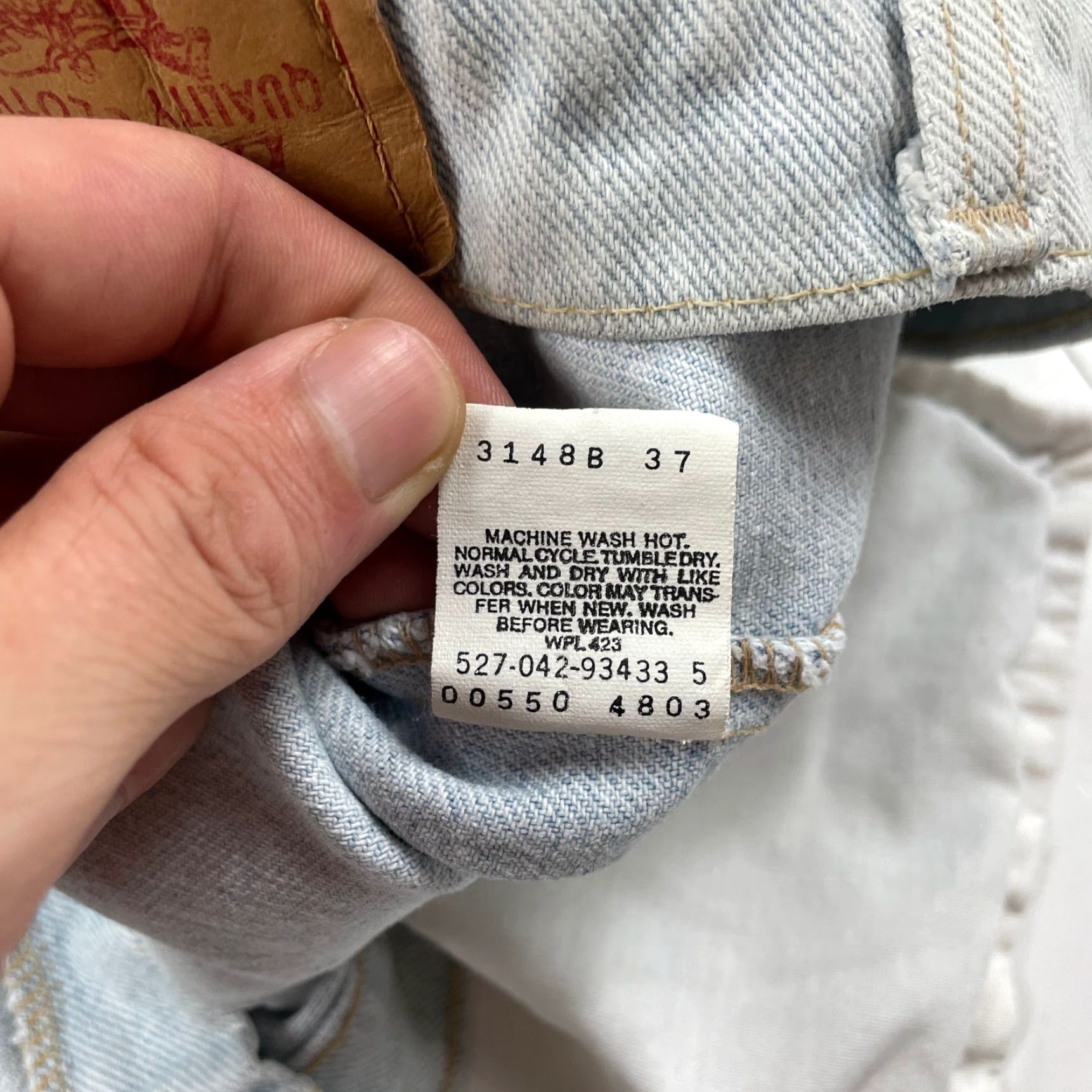 Levi's VINTAGE Levi's 550 Jeans Men 38x32 Straight Leg Blue Denim USA Size US 38 / EU 54 - 6 Thumbnail