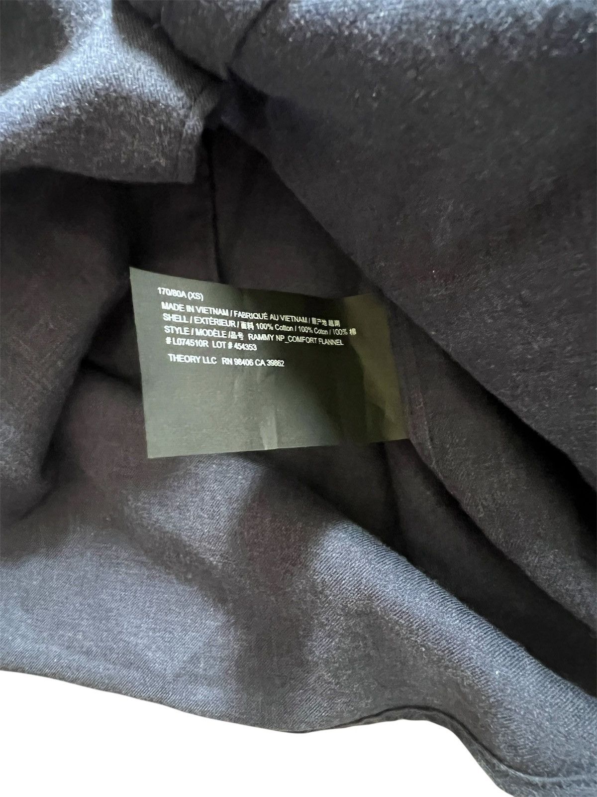 Theory Theory Men’s Rammy NP Comfort Flannel | XS NWT Size US XS / EU 42 / 0 - 3 Thumbnail