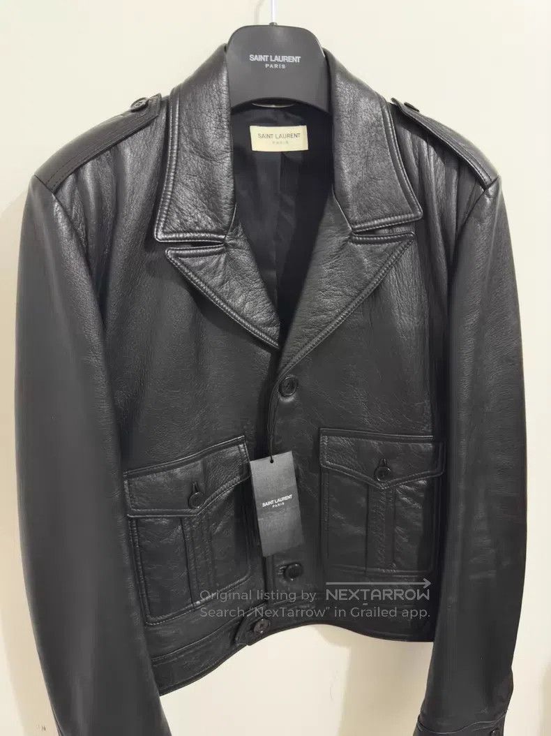 Saint Laurent Paris Saint Laurent Paris Lamb Fur Revere Collar Double Pocket L Size US S / EU 44-46 / 1 - 3 Thumbnail
