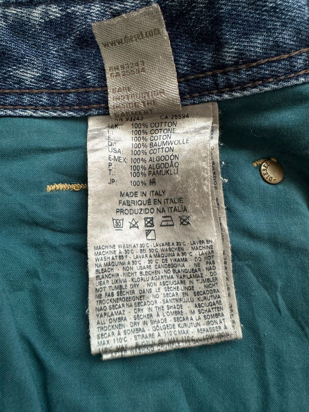 Diesel Vintage Diesel Industry Distressd Clawmark Jeans Size US 34 / EU 50 - 15 Thumbnail