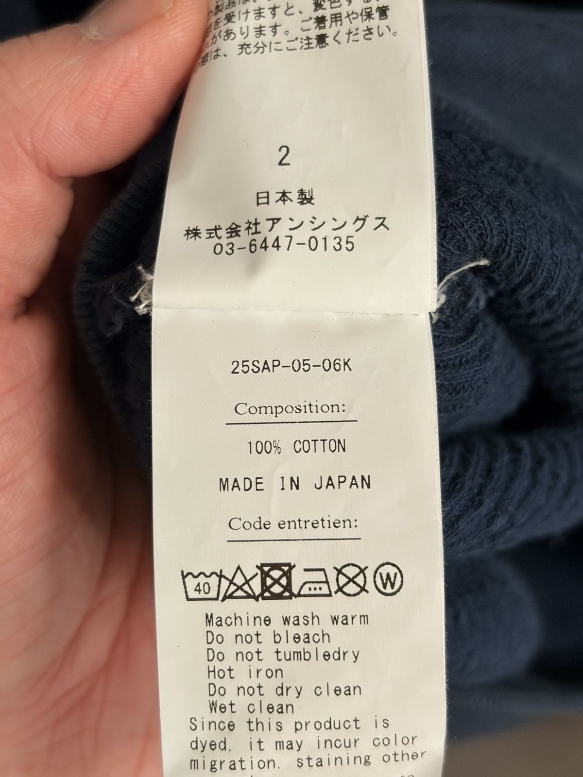 A.PRESSE Navy vintage hoodie size 2 Size US M / EU 48-50 / 2 - 4 Thumbnail