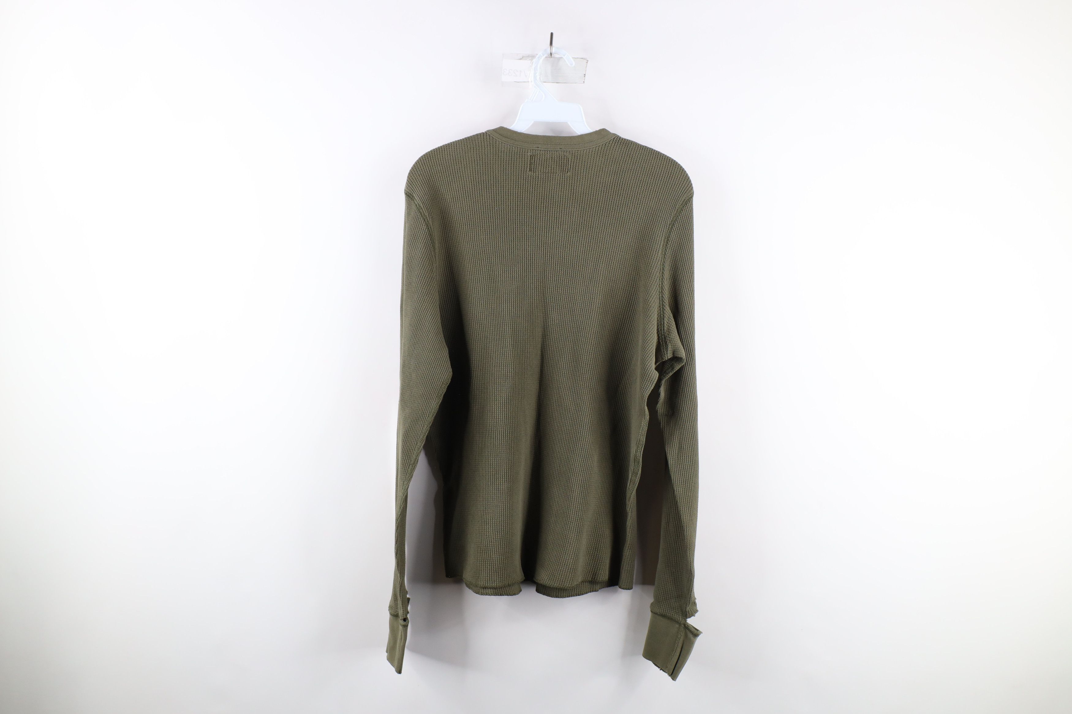 Abercrombie & Fitch × Vintage Vintage Abercrombie & Fitch Waffle Knit Long Sleeve T-Shirt Size US XL / EU 56 / 4 - 14 Thumbnail