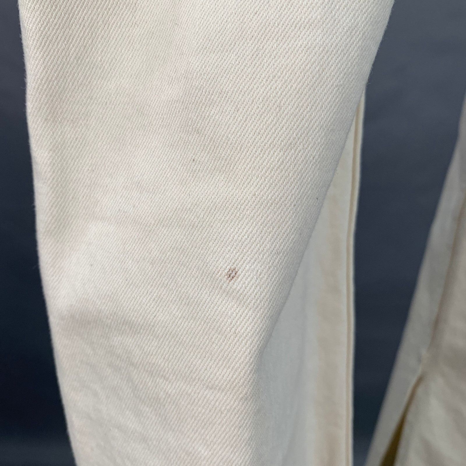 RE/DONE 26 Beige Cotton Blend Raw Edge Straight Button Fly Jeans Size 26" / US 2 / IT 38 - 4 Thumbnail