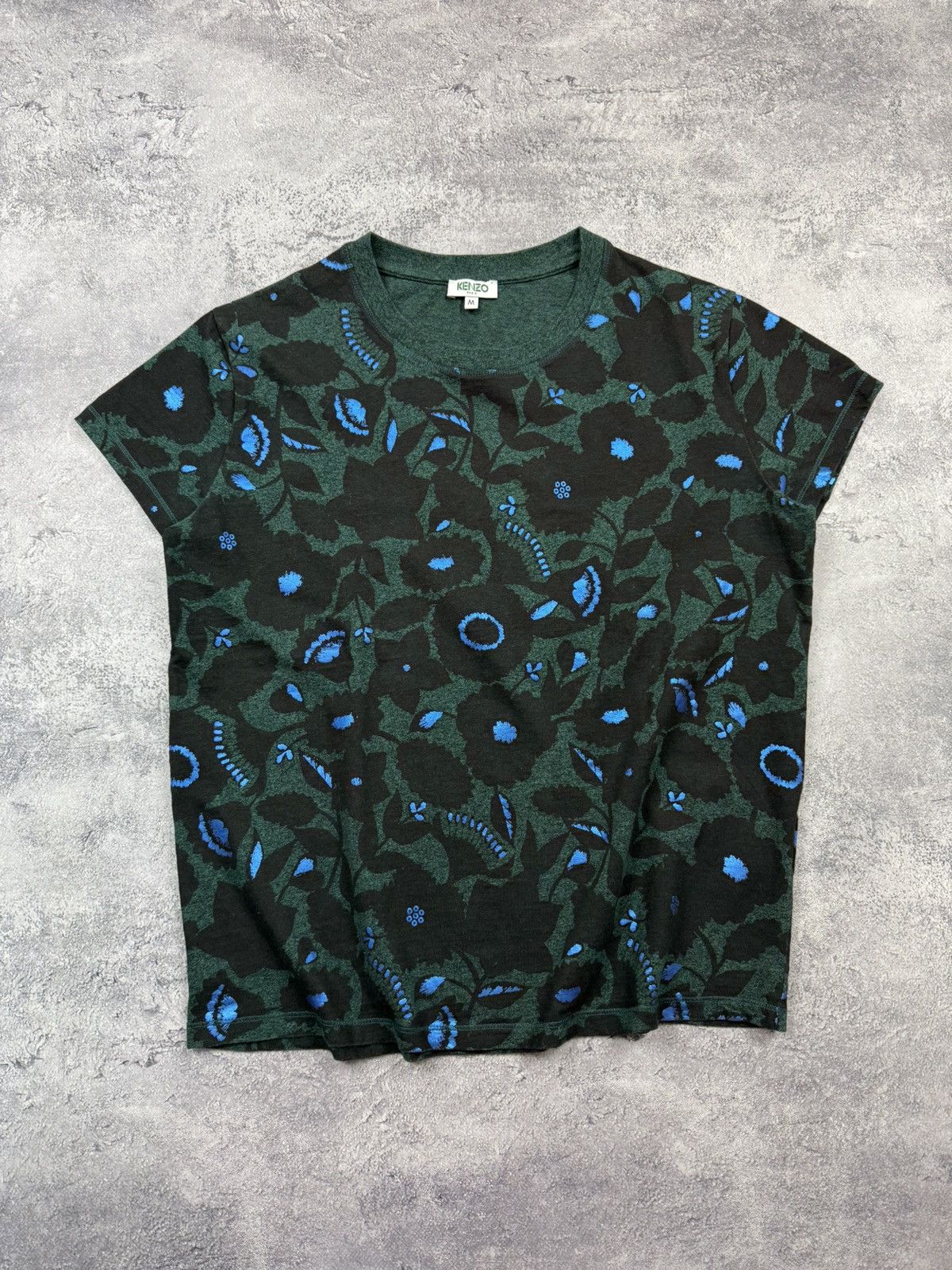 Kenzo Vintage Kenzo All Over Print Flowers T-Shirt Luxury Y2K Tee Size M / US 6-8 / IT 42-44 - 2 Thumbnail