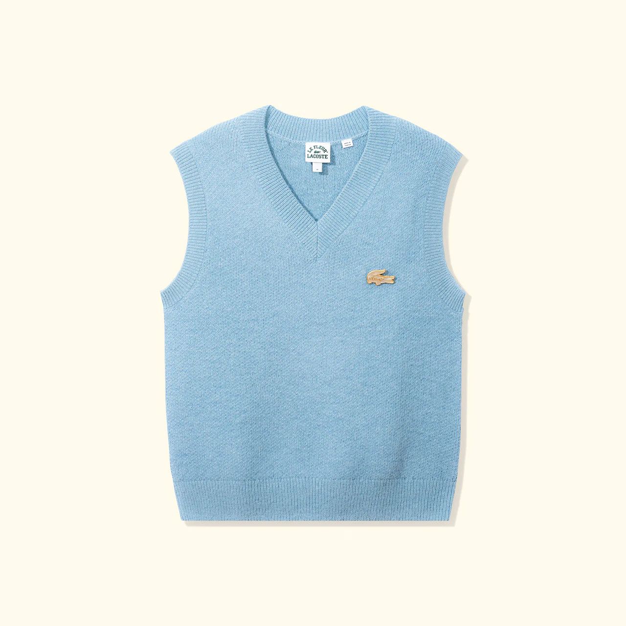 image of Golf Le Fleur x Lacoste Blue Sweater Vest in Light Blue, Men's (Size XS)