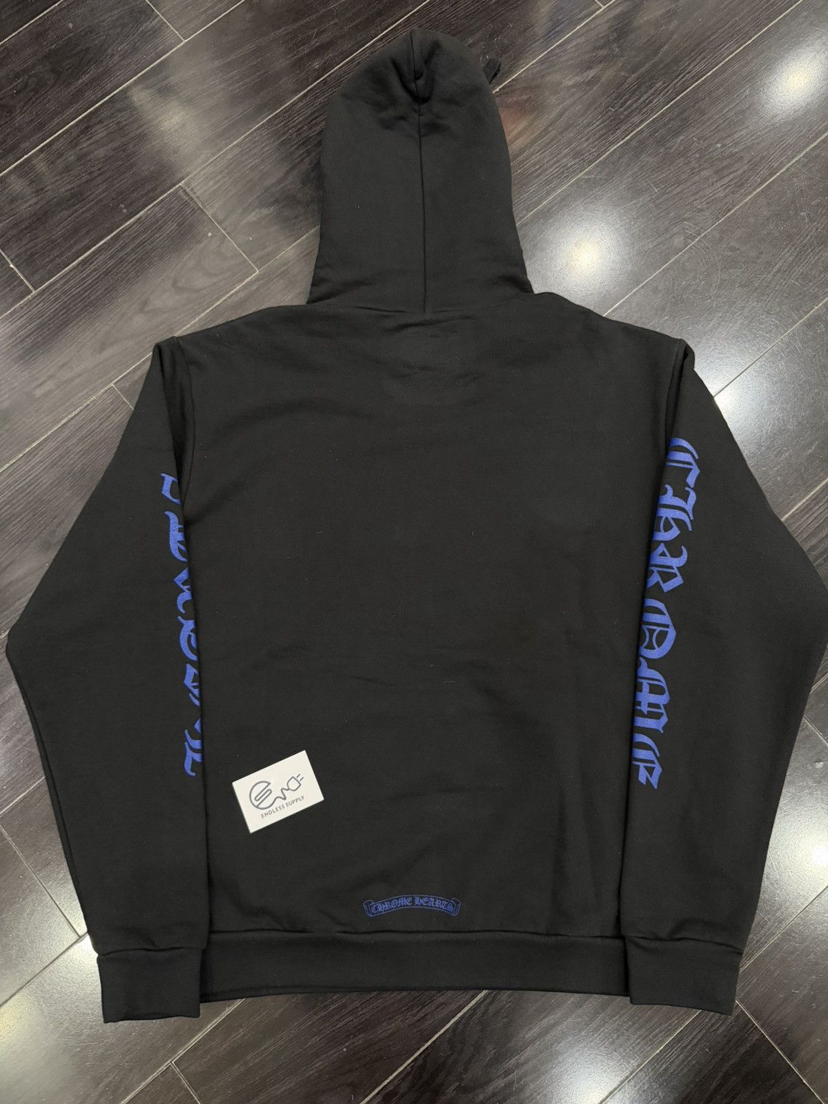 Chrome Hearts Chrome Hearts Vertical Logo Hoodie Black/Blue Size US M / EU 48-50 / 2 - 2 Thumbnail