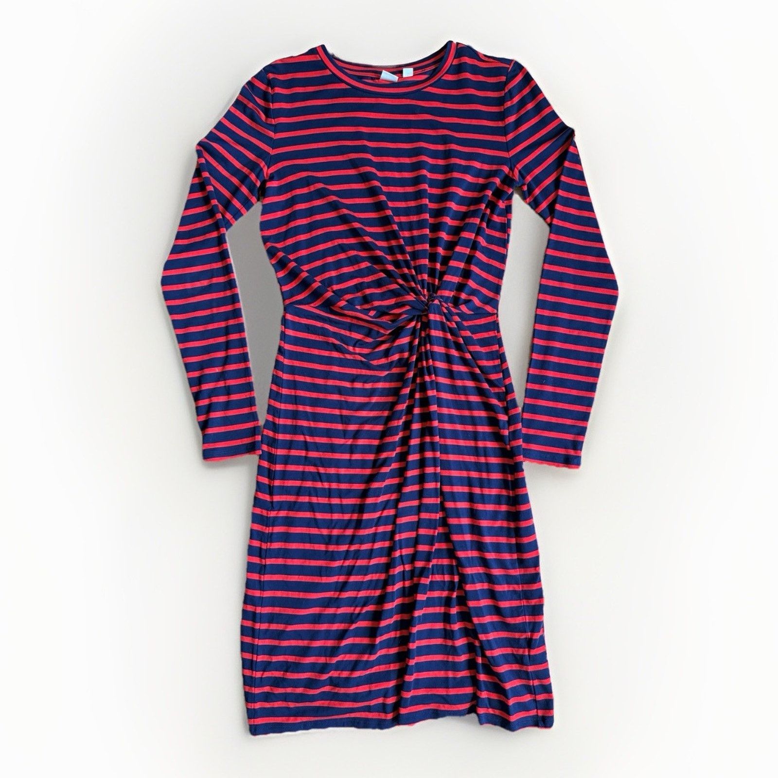 Gap GAP Women XS Tall Red Navy Stripe Long Sleeve Soft Spun Midi Size XS / US 0-2 / IT 36-38 - 1 Thumbnail