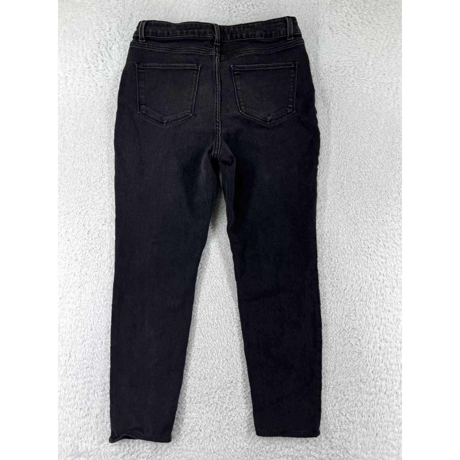 Vintage No Boundaries Jeans Womens 13 High Rise Denim Black Cotton Blend Slim Tapered 5-Pocket Designer Cowboy Southwestern 90s Womens Size 34" / US 12 / IT 48 - 2 Thumbnail