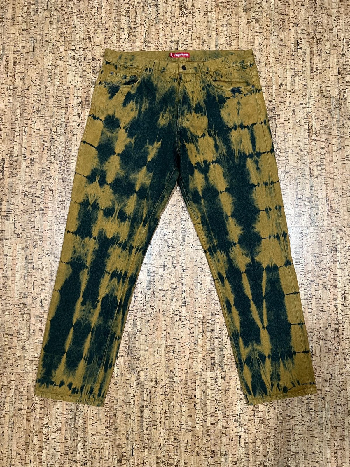 Supreme Supreme Regular Jean in Dyed Rust, tie dye. | Grailed