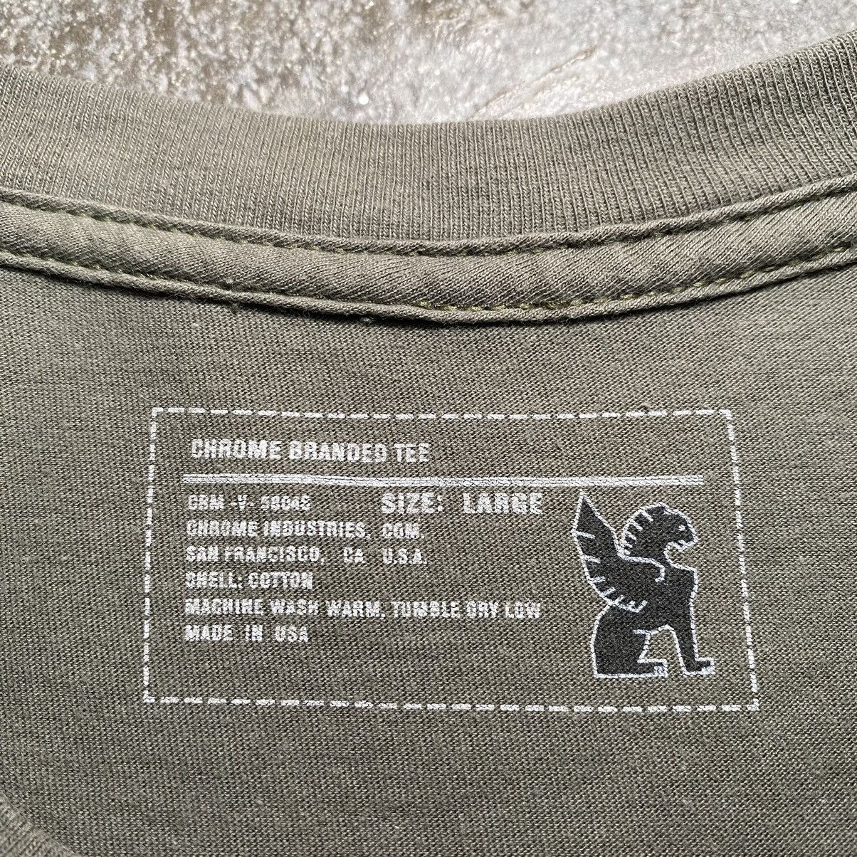 Chrome Industries Vintage Chrome Industries Reverse Spellout T Shirt Size US L / EU 52-54 / 3 - 3 Thumbnail