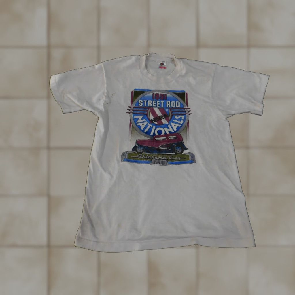 Fruit Of The Loom VINTAGE 1991 Street Rod Nationals Shirt Mens Large Oklahoma City NSRA Made USA Shirt Size US L / EU 52-54 / 3 - 1 Thumbnail