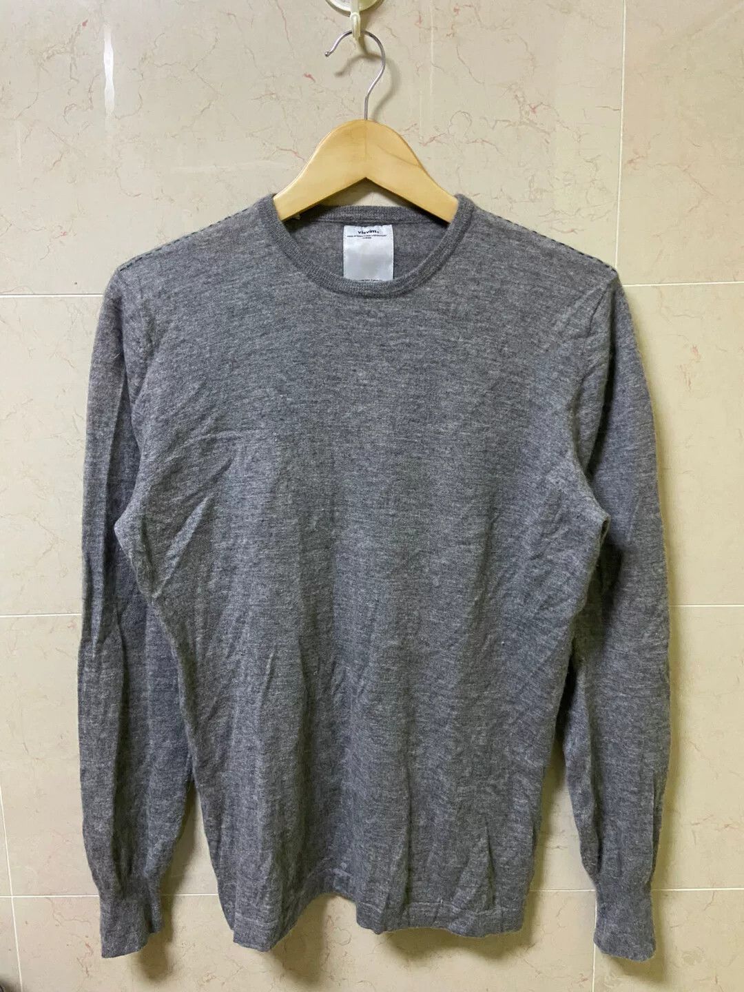 Visvim visvim gray crew fisherman cashmere sweater Size US L / EU 52-54 / 3 - 1 Thumbnail