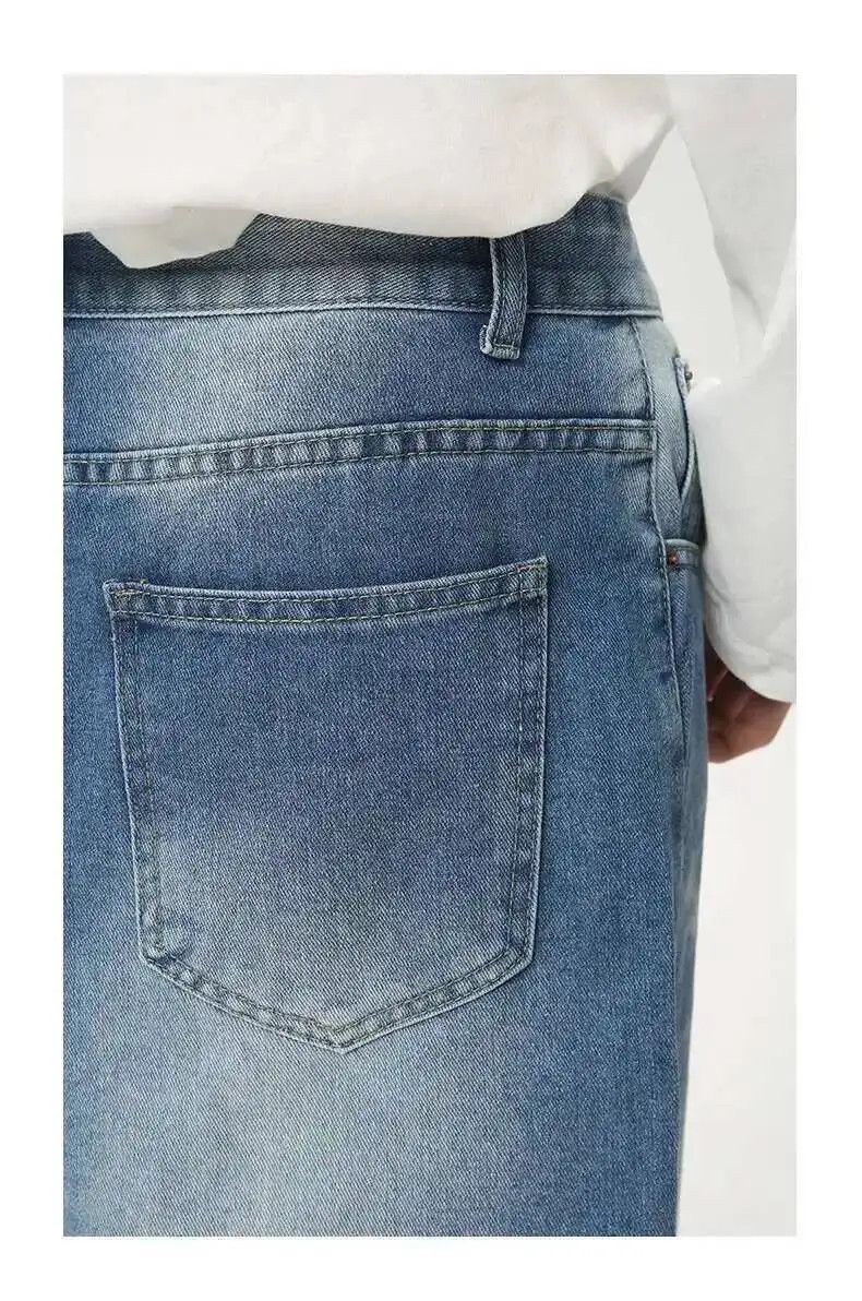 Japanese Brand Wide Leg Baggy Jeans Denim Size US 34 / EU 50 - 6 Thumbnail