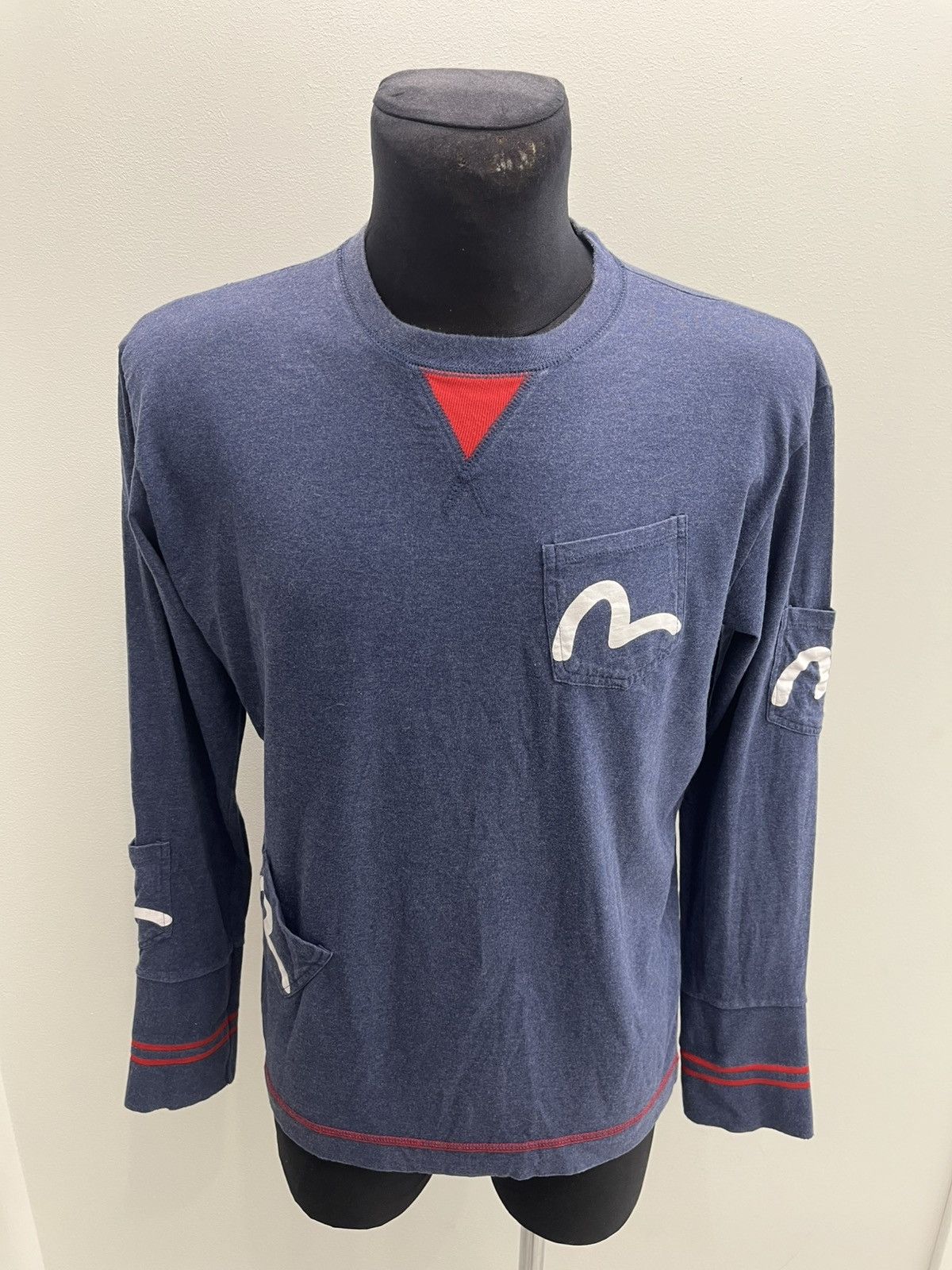 Evisu Evisu Multipocket Seagull Long Sleeve Tee T-shirt Size US L / EU 52-54 / 3 - 2 Thumbnail