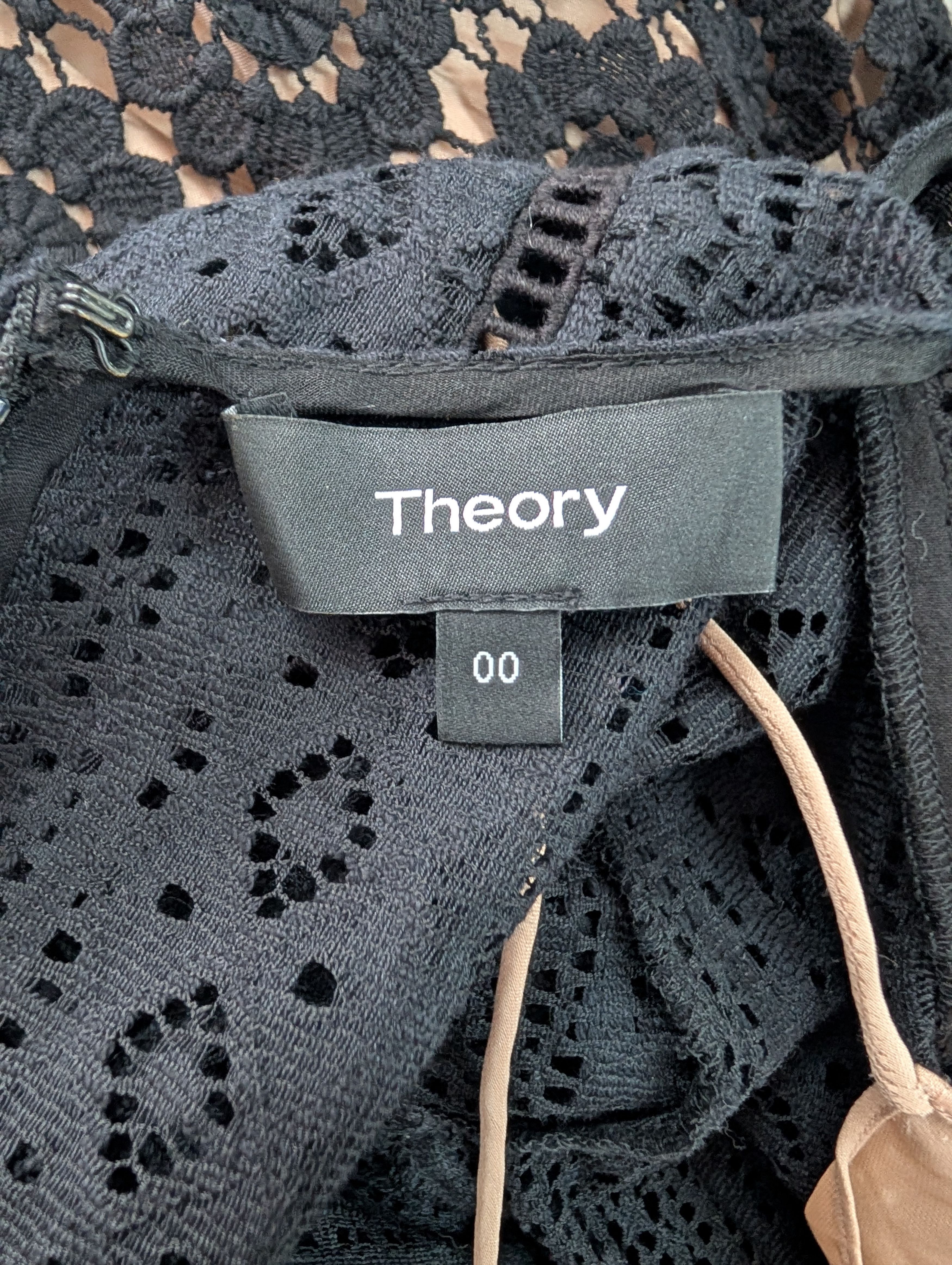 Theory Theory Black Cotton Mesh Long Dress Size XXS / US 00 / IT 34 - 5 Thumbnail