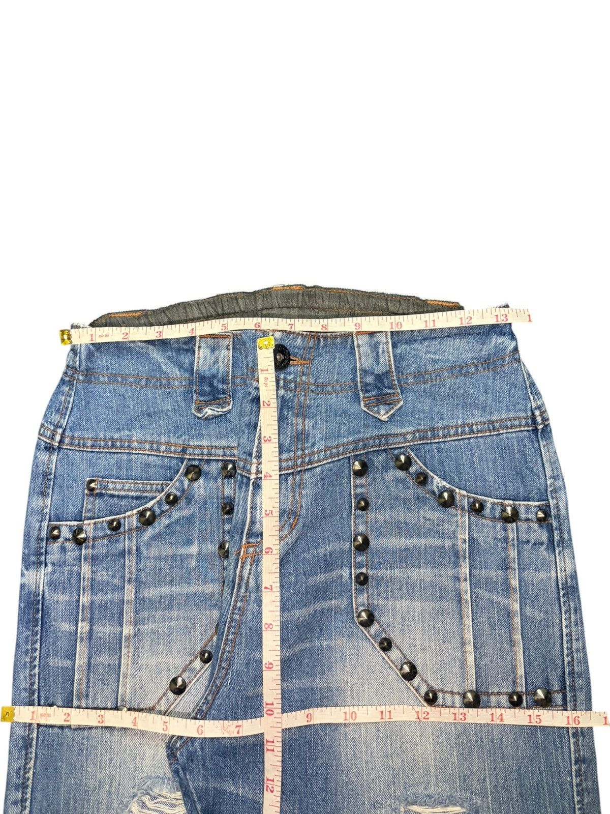 Affliction Vintage Japanese Algonquins Punk Distressed Jeans Size 26" / US 2 / IT 38 - 6 Thumbnail