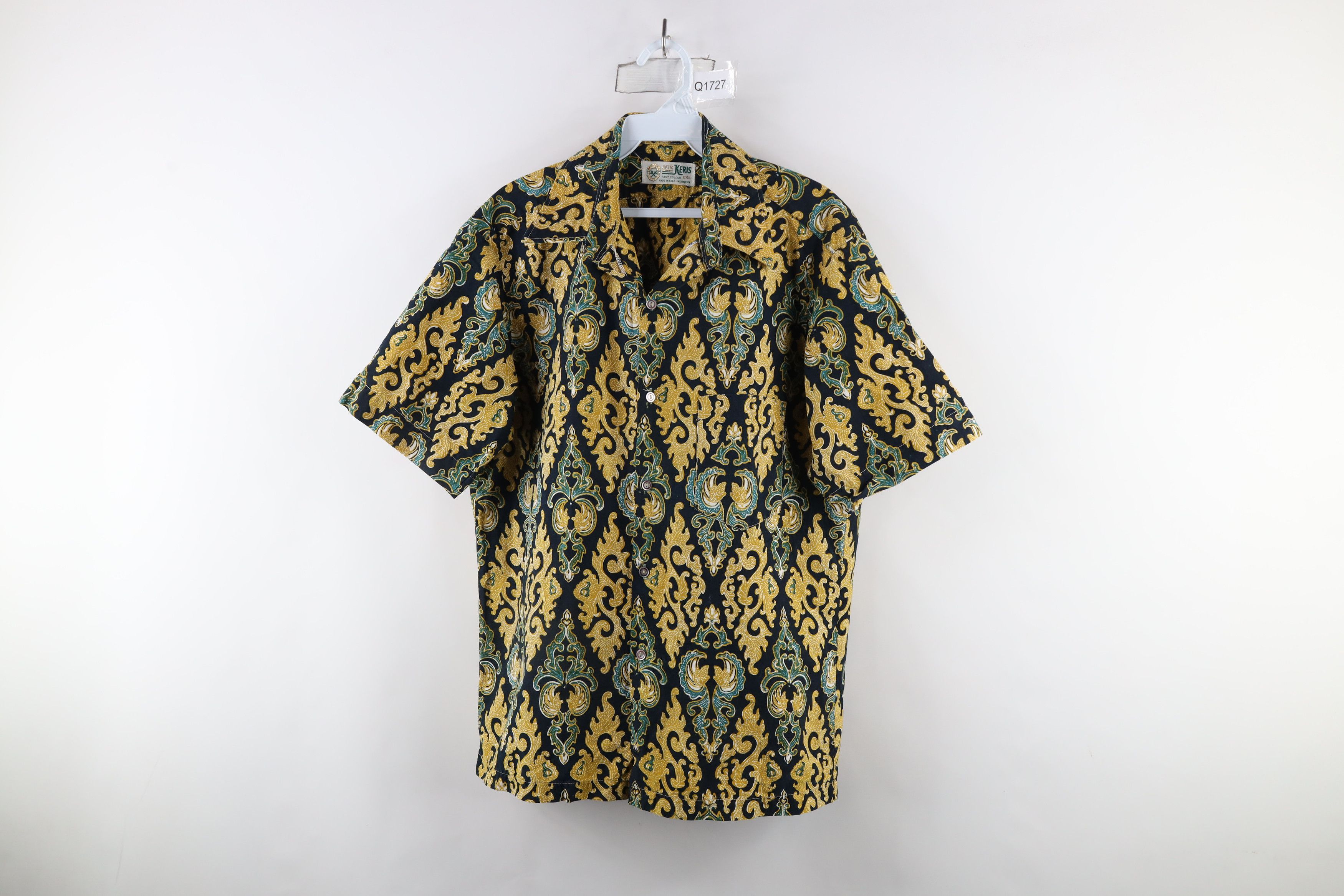 Vintage Vintage 70s Streetwear Geometric Short Sleeve Button Shirt Size US XL / EU 56 / 4 - 1 Thumbnail