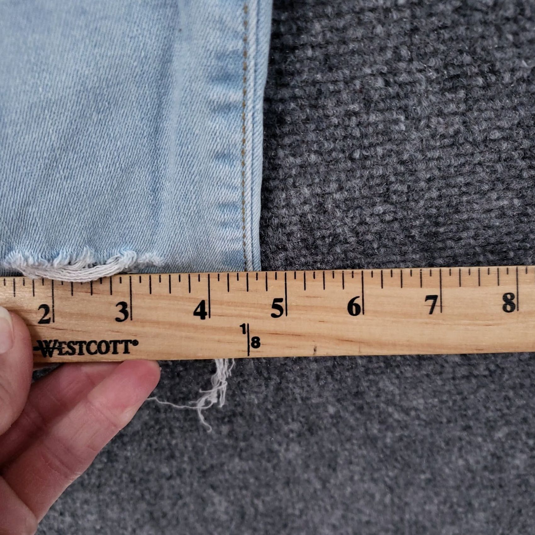 Vintage Universal Thread Jeans Women Blue High Rise Skinny Stretch Raw Hem Denim 2/26R Size 26" / US 2 / IT 38 - 4 Thumbnail