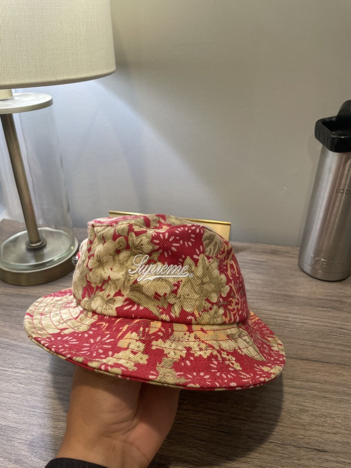 Supreme Supreme SS18 Zip Twill Crusher Floral Bucket Hat  display picture 2