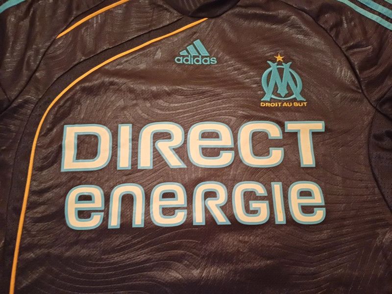 Adidas Adidas Olympique Marseille 2009-10 number three shirt Size US L / EU 52-54 / 3 - 4 Thumbnail