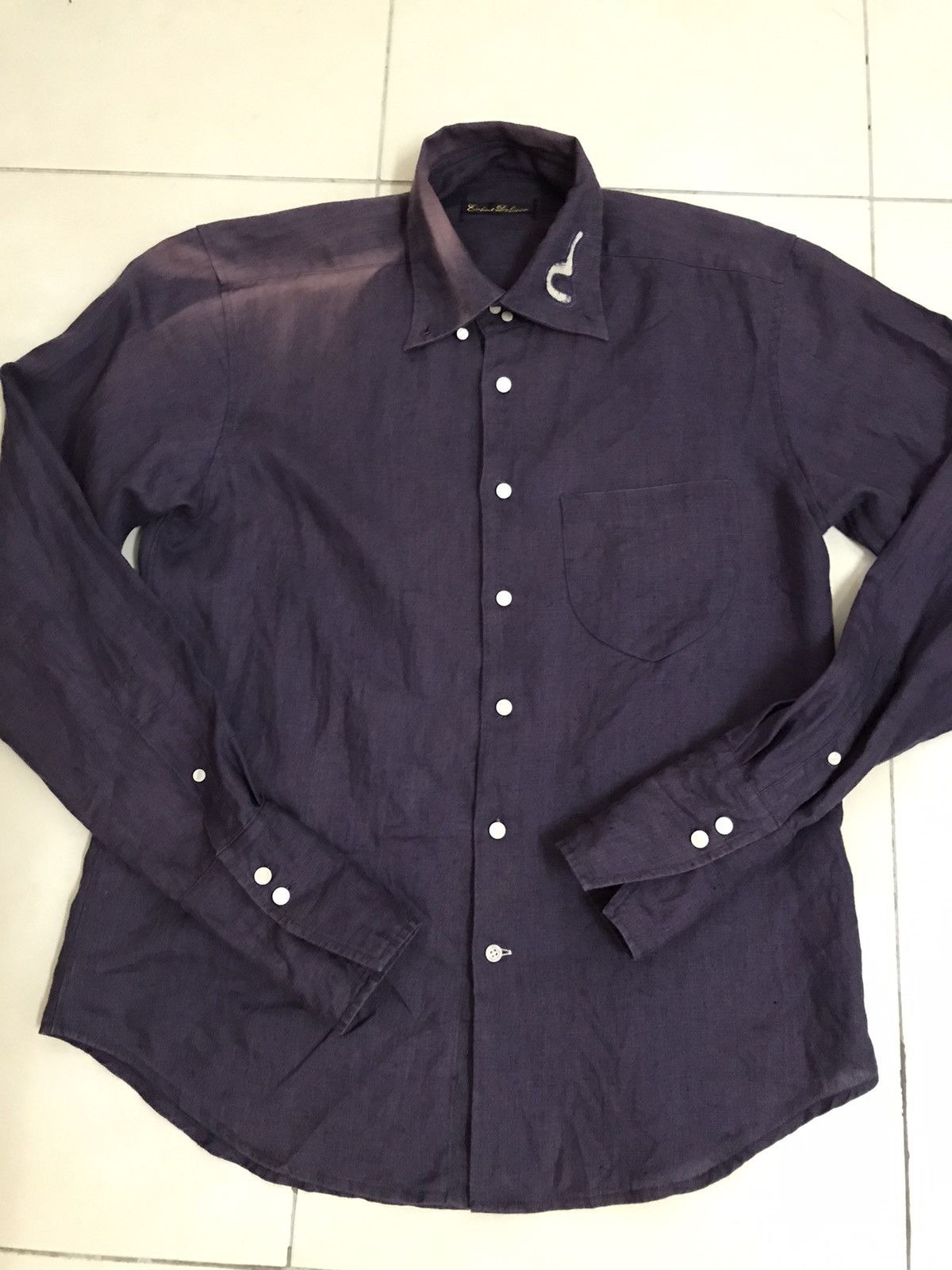 Evisu Evisu Deluxe Japan Long Cuffs Shirt Size US M / EU 48-50 / 2 - 9 Thumbnail