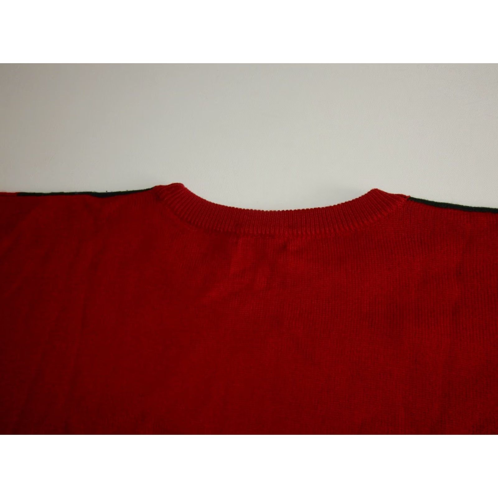 Vintage VINTAGE Tricots St Raphael Wool Sweater Men's XL Red Argyle 80s Pullover Size US XL / EU 56 / 4 - 3 Thumbnail