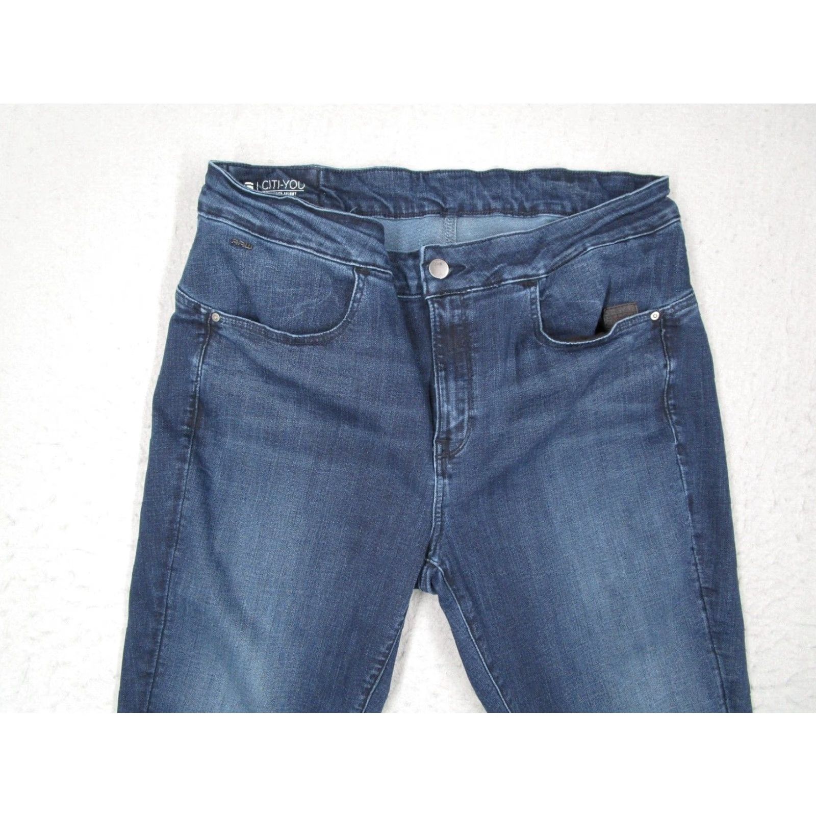 G-Star G-Star Womens High Skinny Jeans 33W Blue Motorcycle Theme Size 24" / US 00 / IT 34 - 2 Thumbnail