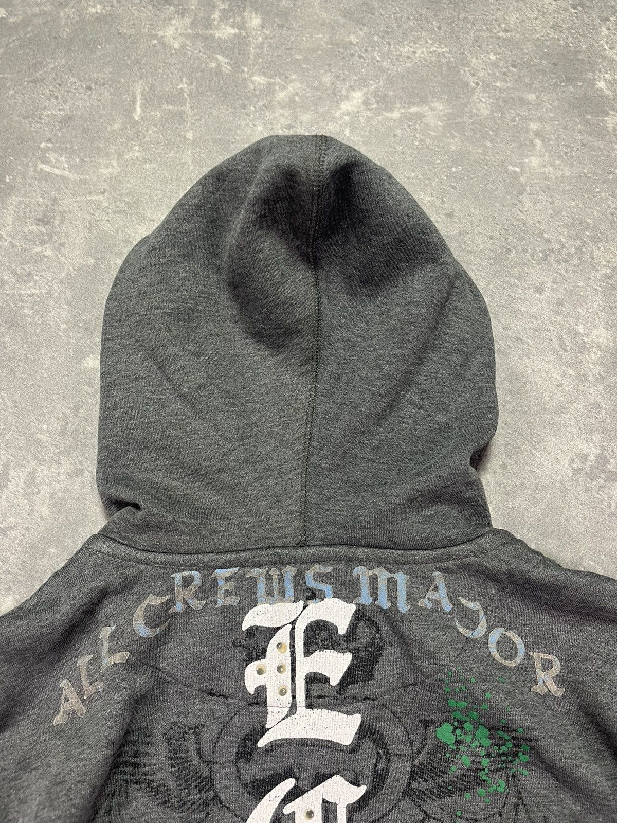 Ecko Unltd. 2000s Ecko Unltd. Distressed Faded Printed Y2K Zip Hoodie L Size US L / EU 52-54 / 3 - 15 Thumbnail