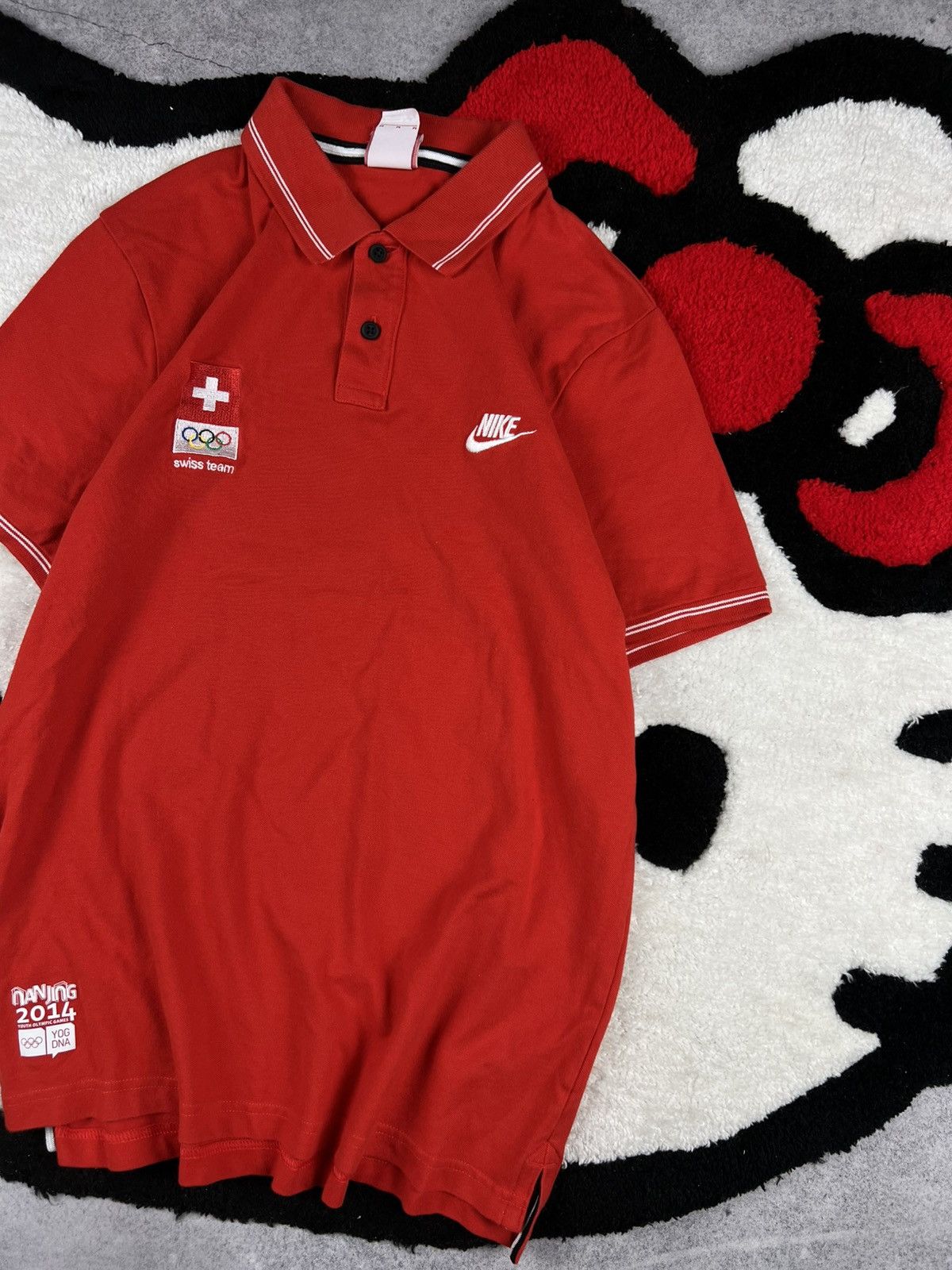 Nike Nike Switzerland Olympic Team 2014 Polo Shirt Size US M / EU 48-50 / 2 - 3 Thumbnail