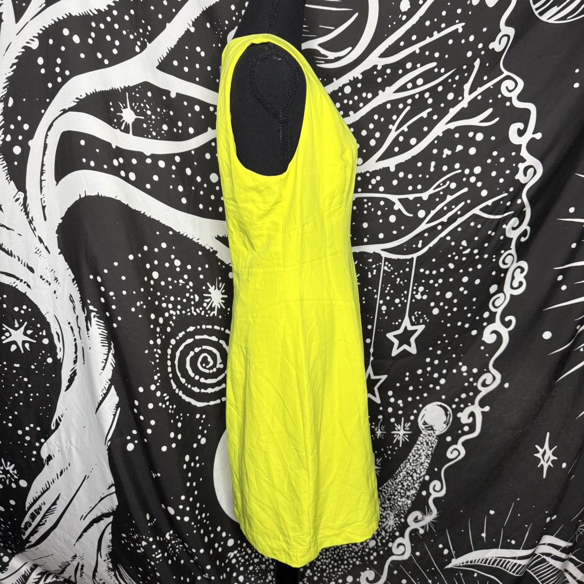 Laundry by Shelli Segal Laundry By Shelli Segal Neon Yellow Sleeveless Mini Dress Size L / US 10 / IT 46 - 2 Thumbnail