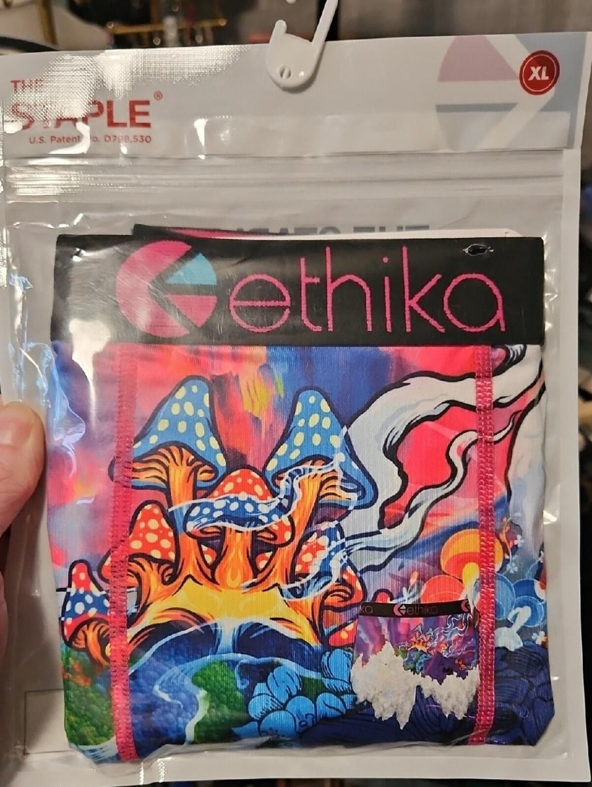 Ethik ethika Multicolor Psychedelic Mushroom Boxer Briefs Size ONE SIZE - 1 Thumbnail